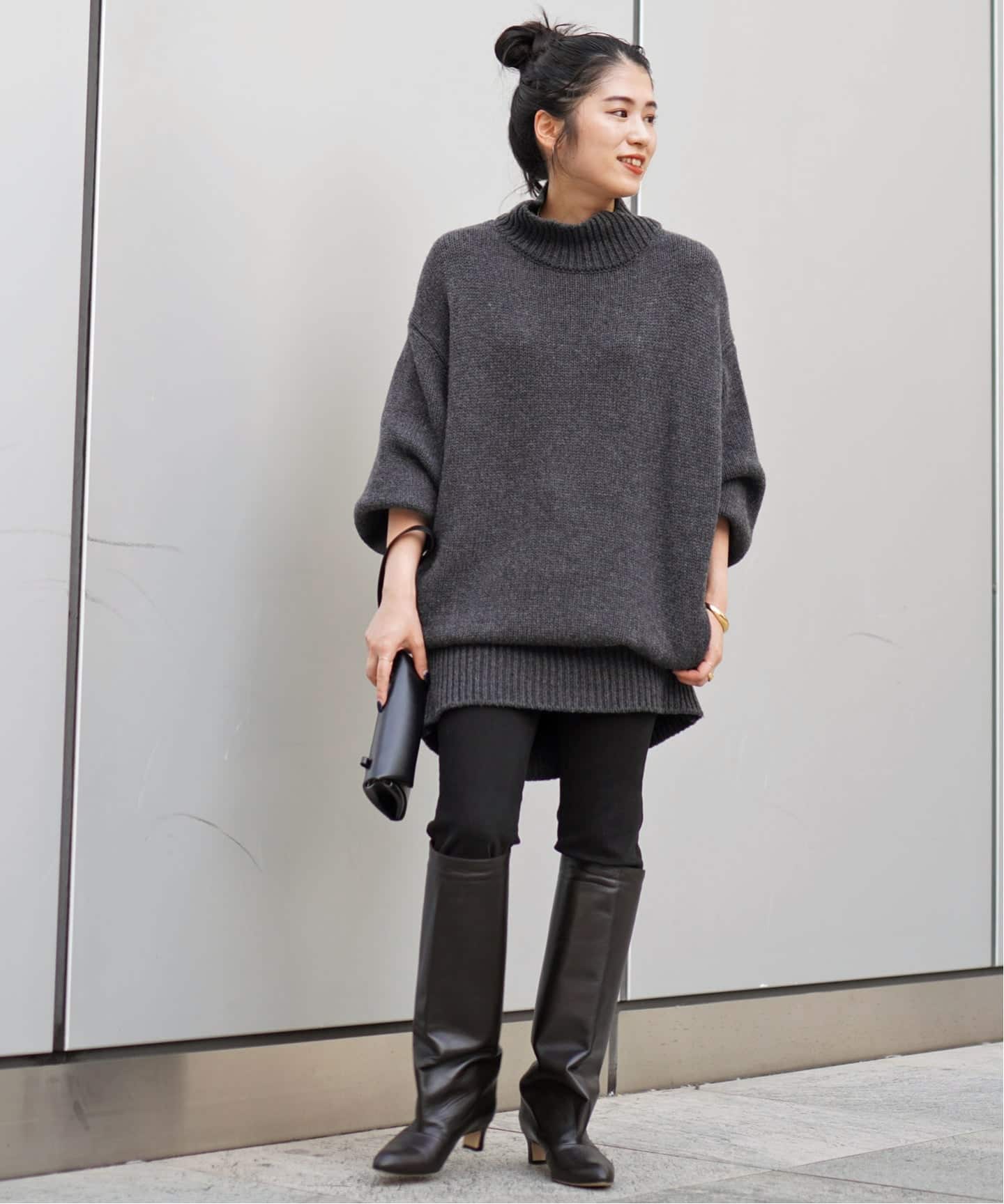 NEBULONI E./ネブローニ】leather long boots（ロングブーツ