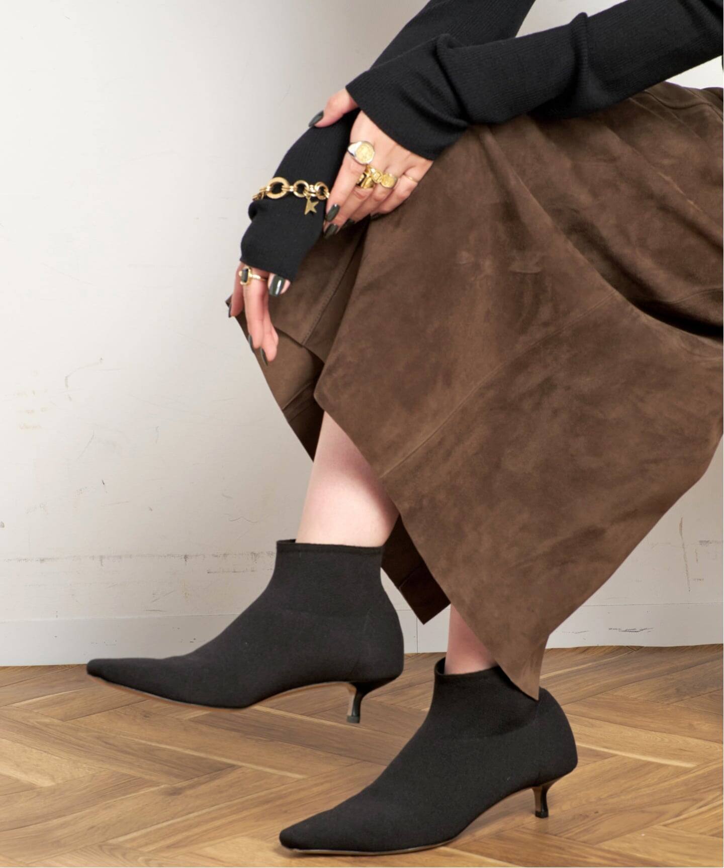 NEOUS/ネオアス】IDRA KNIT BOOTS（ブーティ・ショートブーツ）｜AP