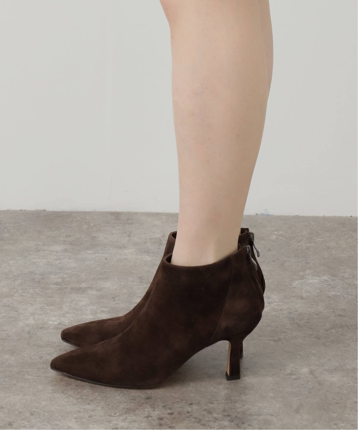 Mollini/モリーニ】suede booties (7.5cm)（ブーティ・ショート