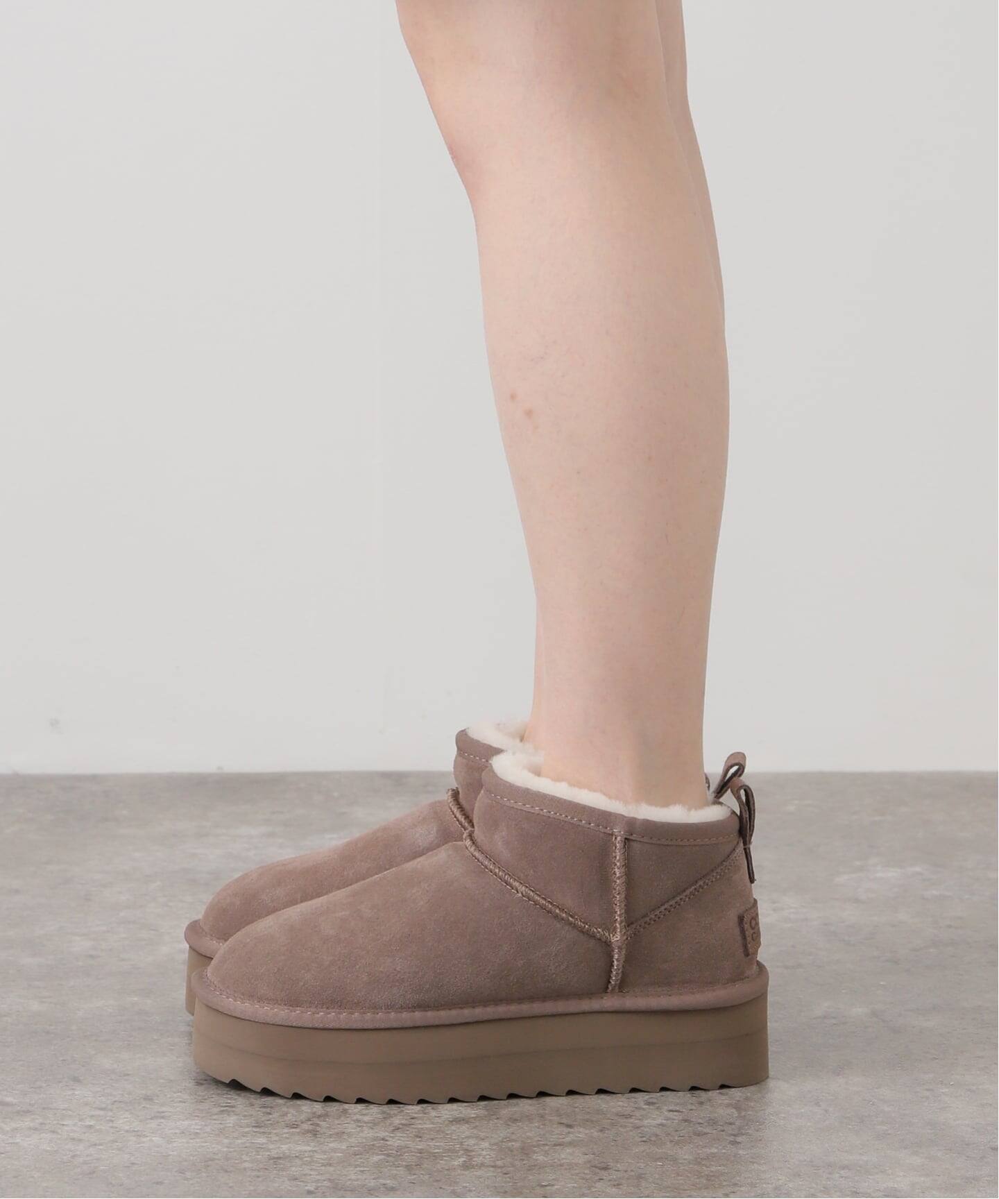 予約》【COLORS OF CALIFORNIA】Platform suede boots（ブーティ