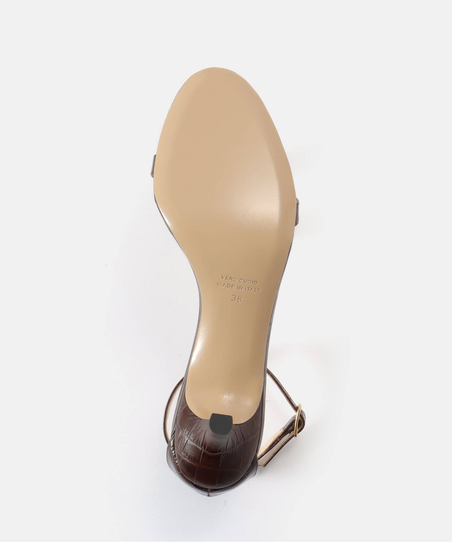 NEBULONI E./ネブローニ】croco stamp strap sandal（サンダル