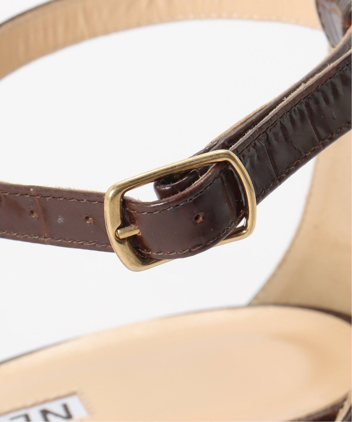 NEBULONI E./ネブローニ】croco stamp strap sandal（サンダル）｜AP