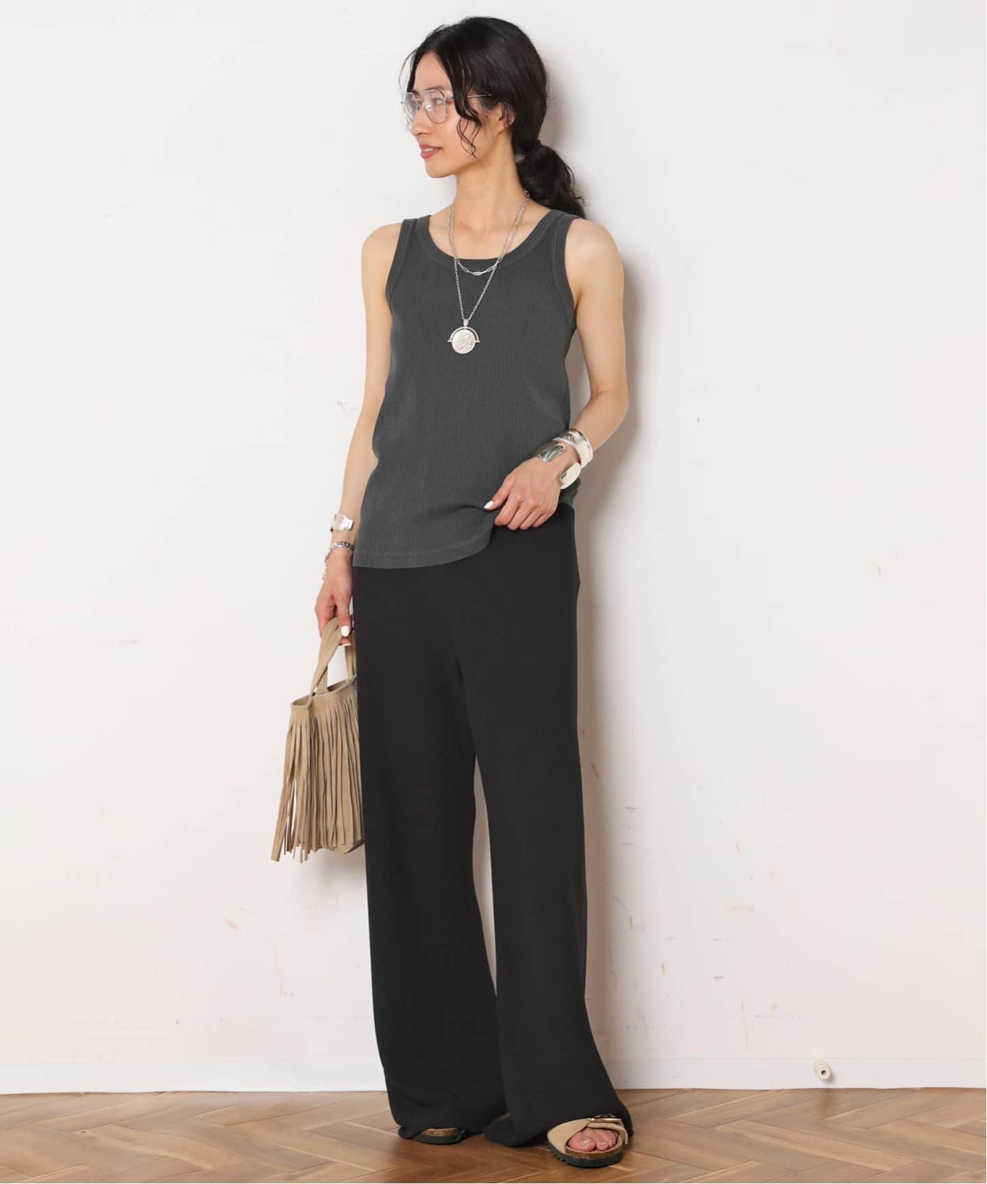 VINILO/ヴィニーロ】Fringe sandal（サンダル）｜AP STUDIO