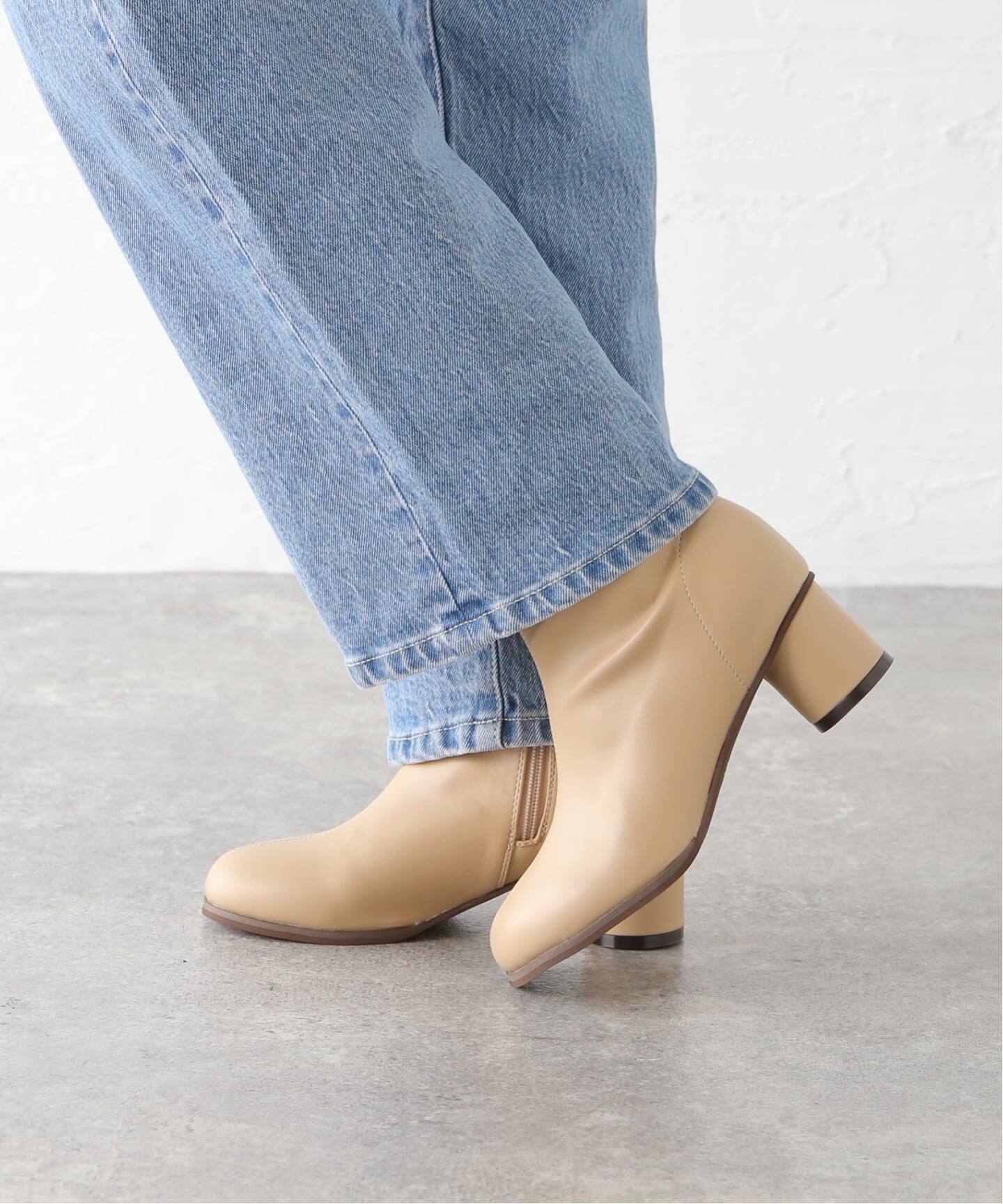 センターシームストレッチブーツ（ブーティ・ショートブーツ）｜B.C