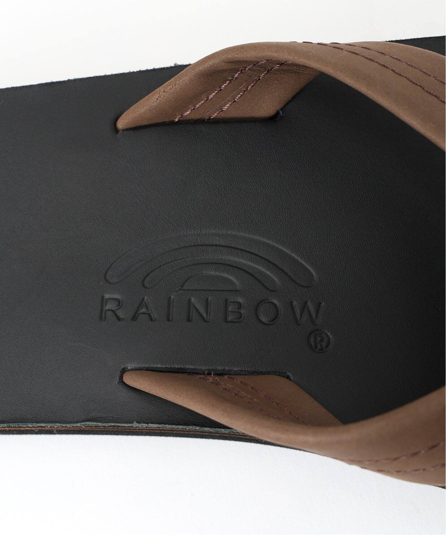 試着のみ RAINBOW SANDALS ダブルレイヤー 黒 25cm 302 セール】【RAINBOW SANDAL/レインボーサンダル】別注 302 ダブル