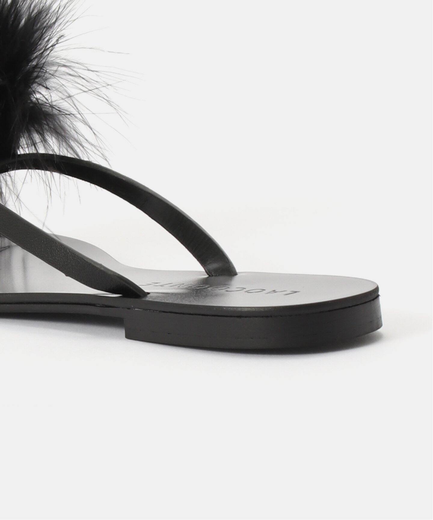 ブラックサンダル ビーサン ファー LAOCOONTE LAOCOONTE/ラオコンテ】ファーサンダル（サンダル）｜EDIT.FOR