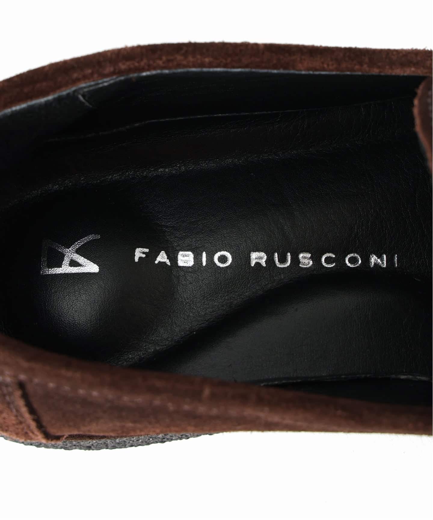 Fabio Rusconi スエードローファー 38 予約》【FABIO RUSCONI/ファビオルスコーニ】スエードローファー