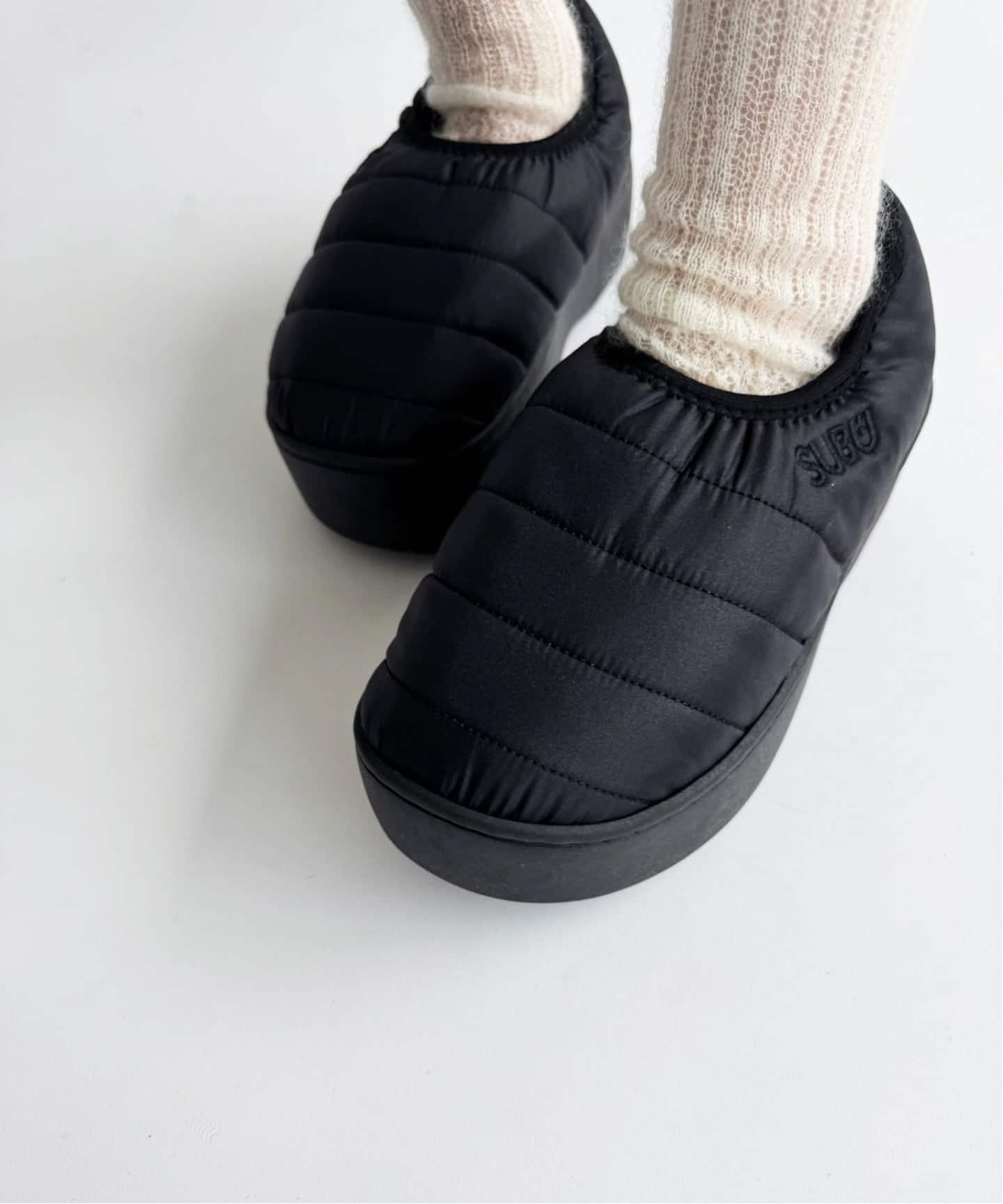 SUBU / VAMP SHOES PLATFORM SUBU 'VAMP' in-/outdoor slipper Black