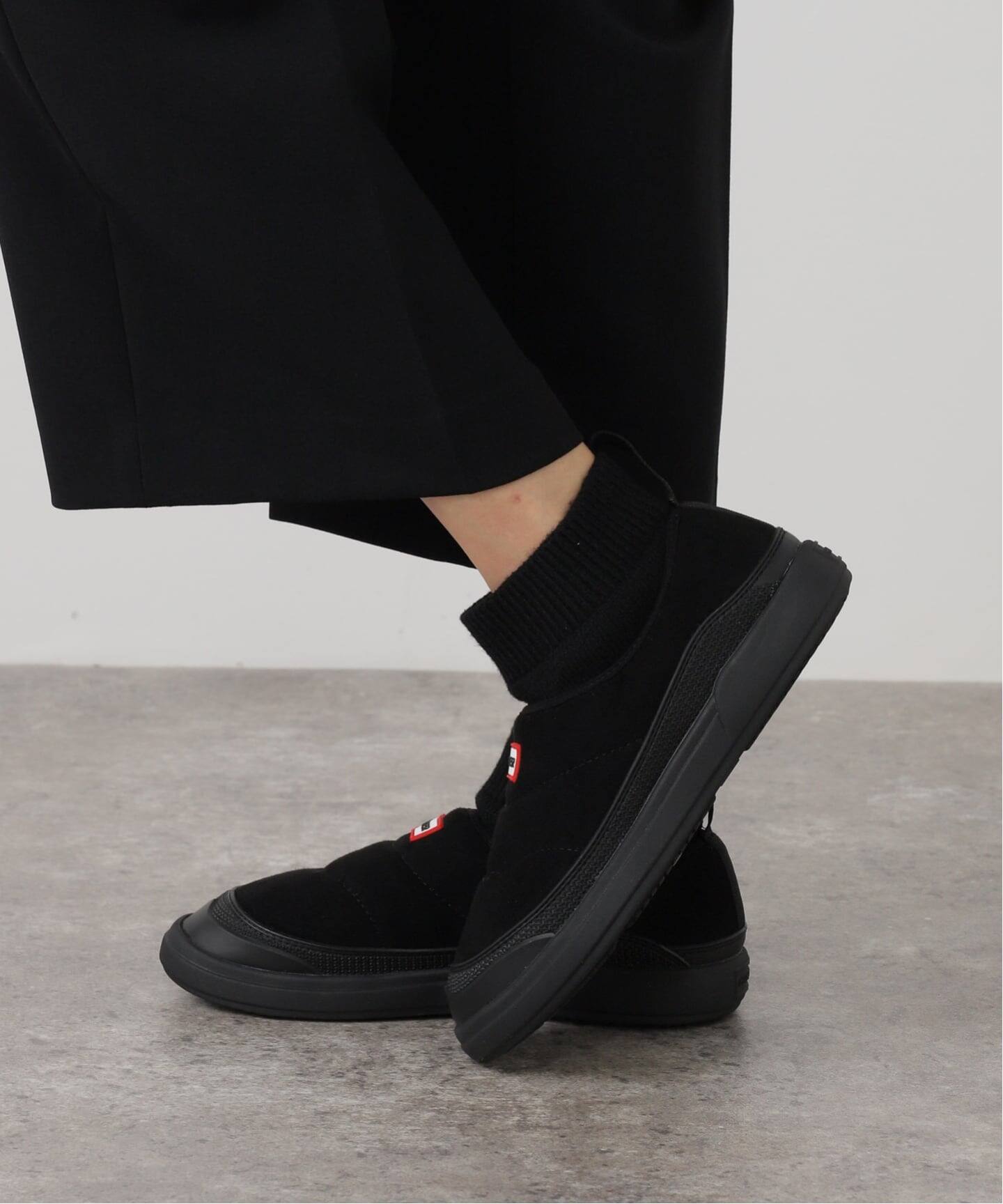 HUNTER/ハンター SUEDE KNITTED CUFFBOOTS（ブーティ・ショートブーツ