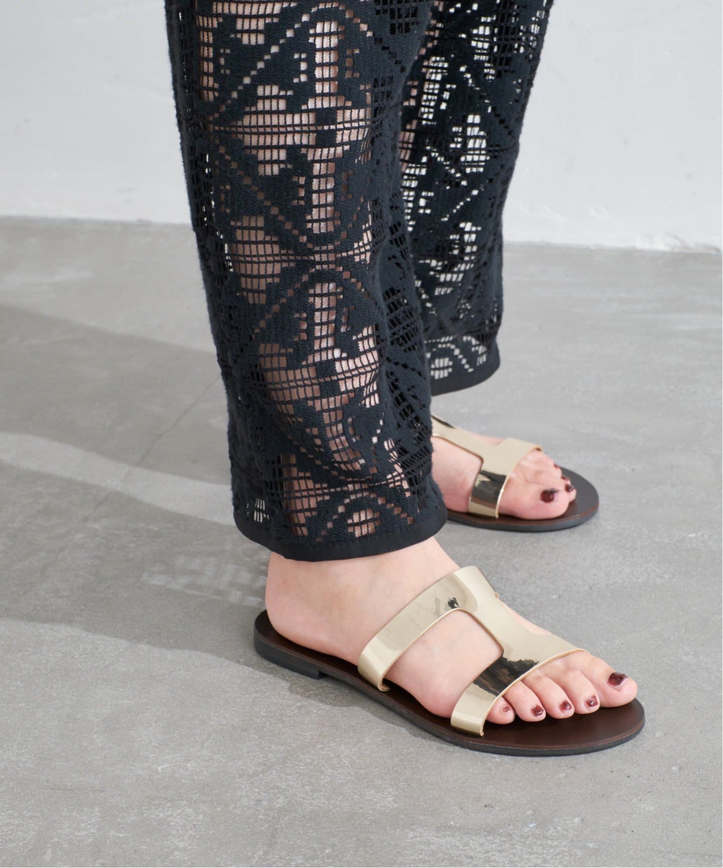 NICOLAS LAINAS/ニコラスライナス MIRRORサンダル（サンダル）｜LE