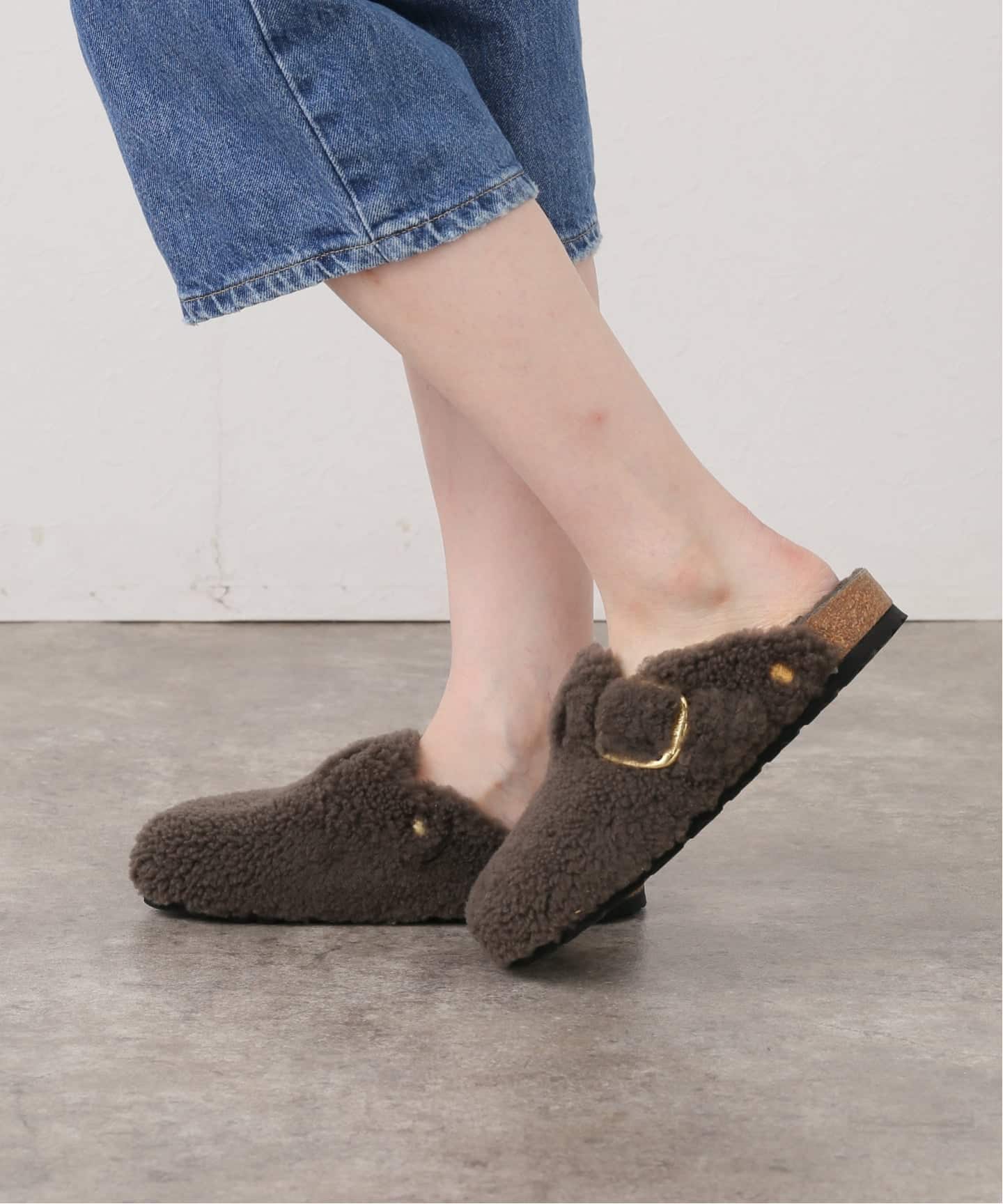 ビルケンシュトック BOSTON BB TEDDY グレー24 箱付き BIRKENSTOCK/ビルケンシュトック BOSTON BB TEDDY（サンダル）｜GRISE