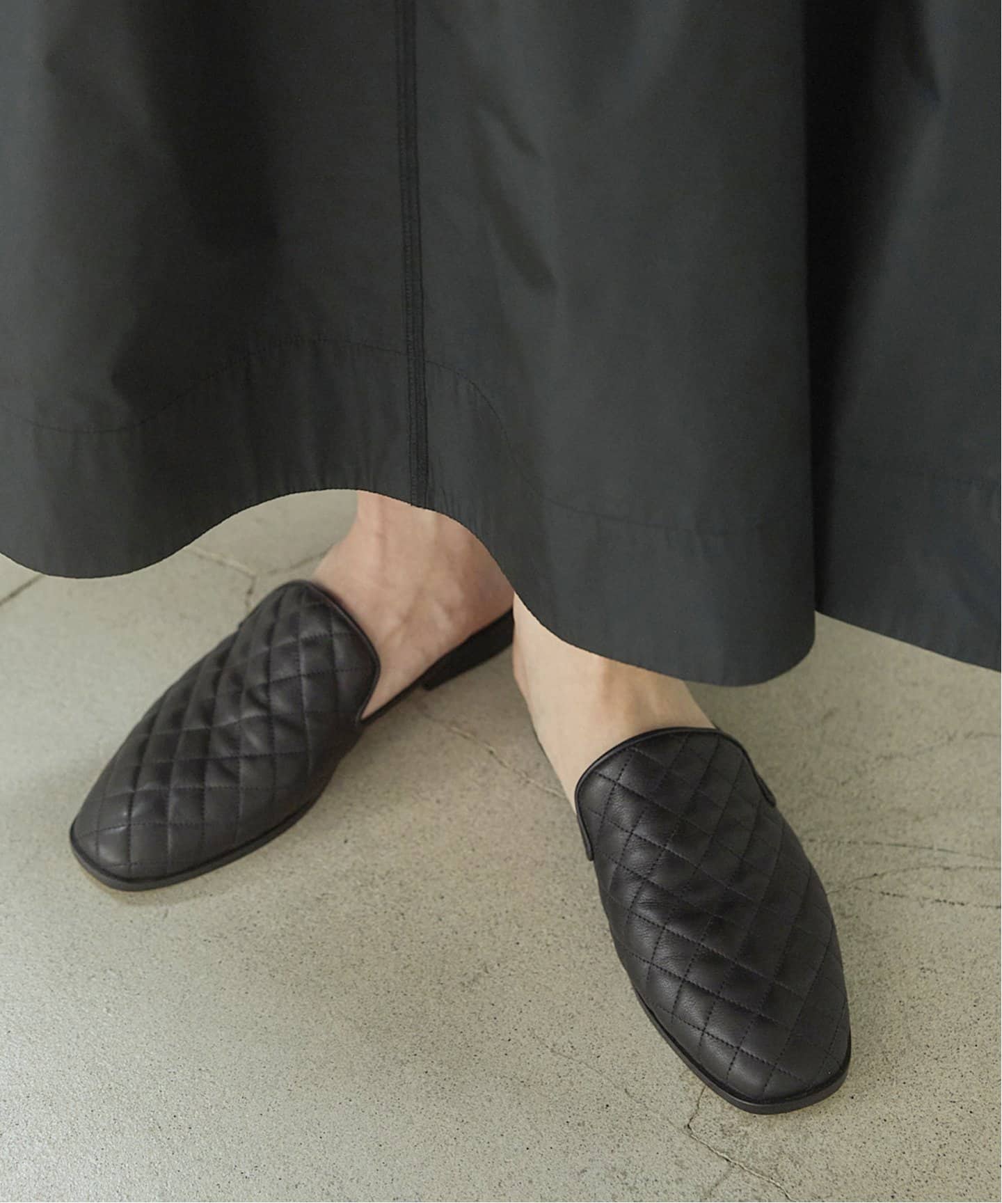 37,180円【イエナ】IENA BLACK キルティングスリッパ ミュール 靴 BLACK キルティングスリッパ | イエナ(IENA) | マルイウェブチャネル