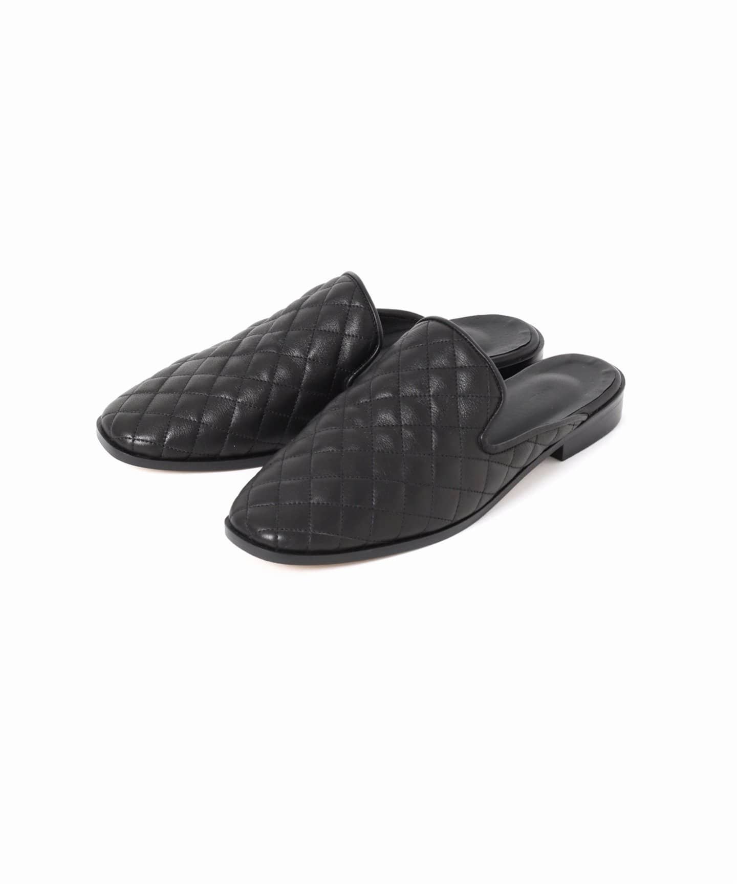 37,180円【イエナ】IENA BLACK キルティングスリッパ ミュール 靴 37,180円【イエナ】IENA BLACK キルティングスリッパ ミュール