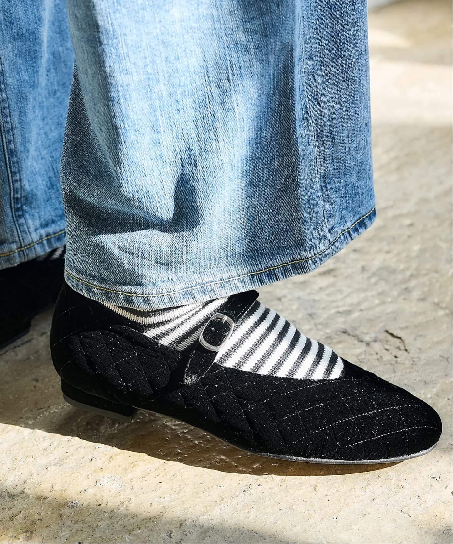 BLACK キルティングメリージェーン（フラットシューズ）｜IENA（イエナ