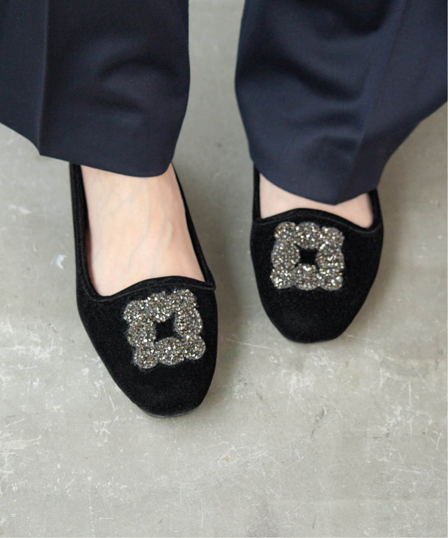 新品！IENA【イエナ】MALUS/マリュス VELVET SHOES＊ボルドー