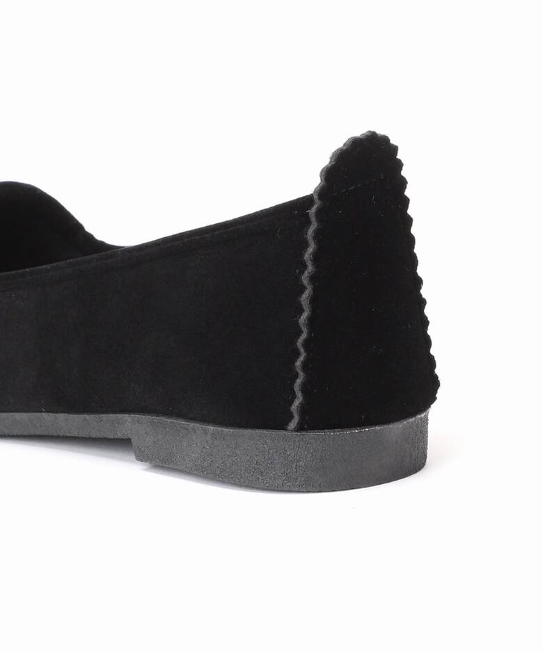 WEB限定/追加》MALUS/マリュス VELVET BIJOU SHOES（フラットシューズ 