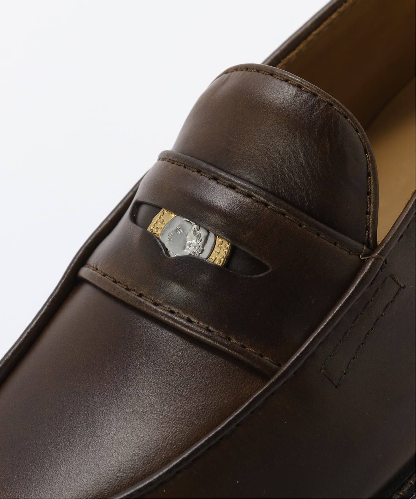 ゆ*る様 A.P.C. アーペーセー ローファー 茶色 本革 41 ポルト A.P.C./アーペーセー LOAFER WOMAN-GLOSSY ローファー（ローファー