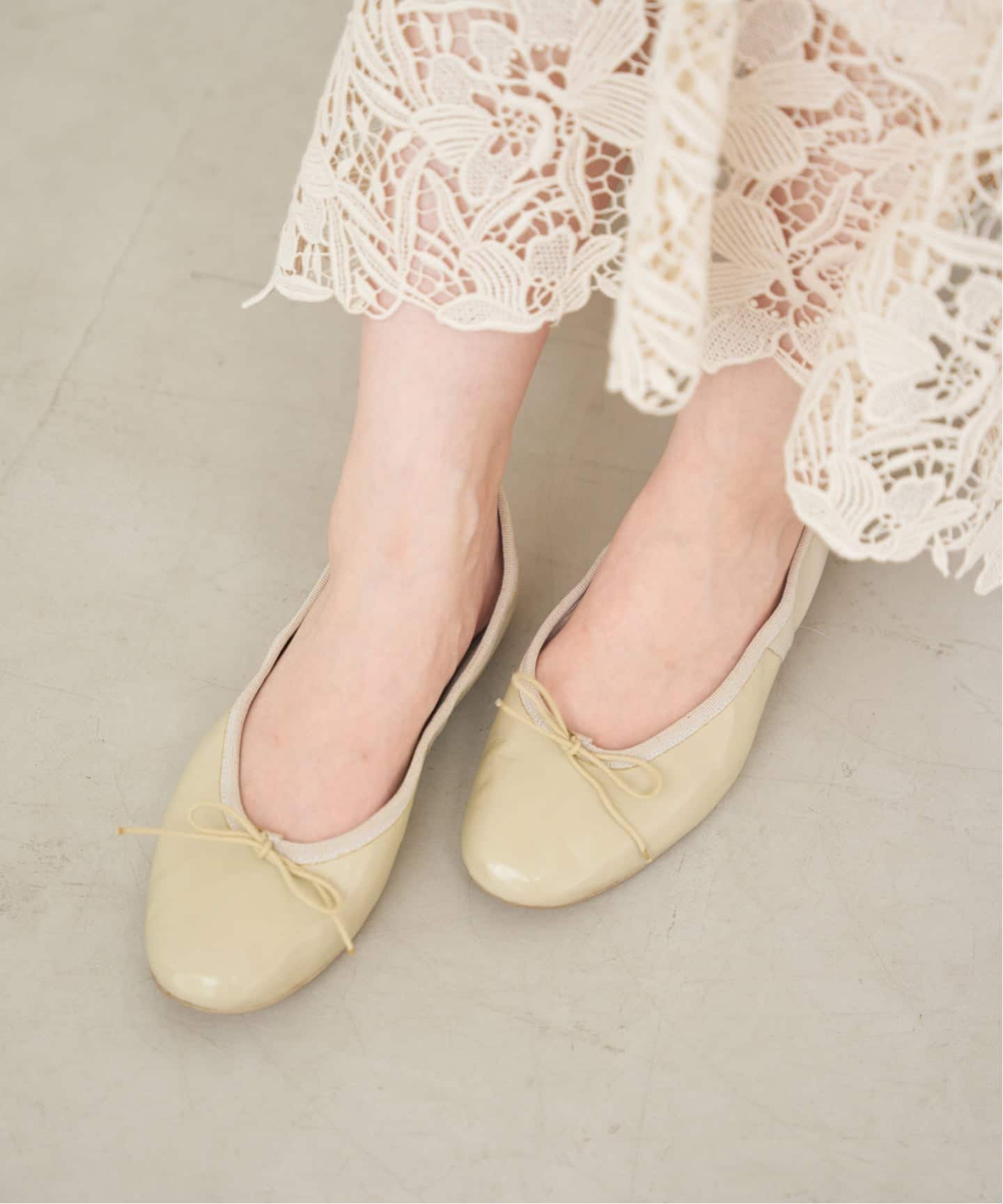 IENA 新品タグ付き PORSELLI ポルセリ バレエシューズ 予約》PORSELLI/ポルセリ SOLID BALLET バレエシューズ（バレエ