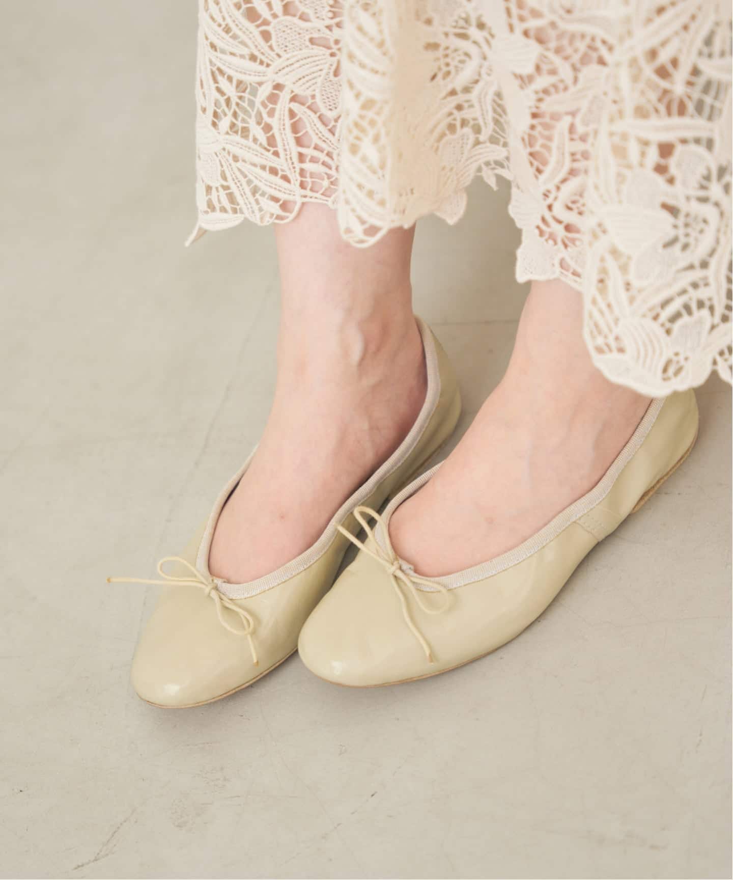 IENA 新品タグ付き PORSELLI ポルセリ バレエシューズ PORSELLI/ポルセリ SATIN バレエシューズ（バレエシューズ