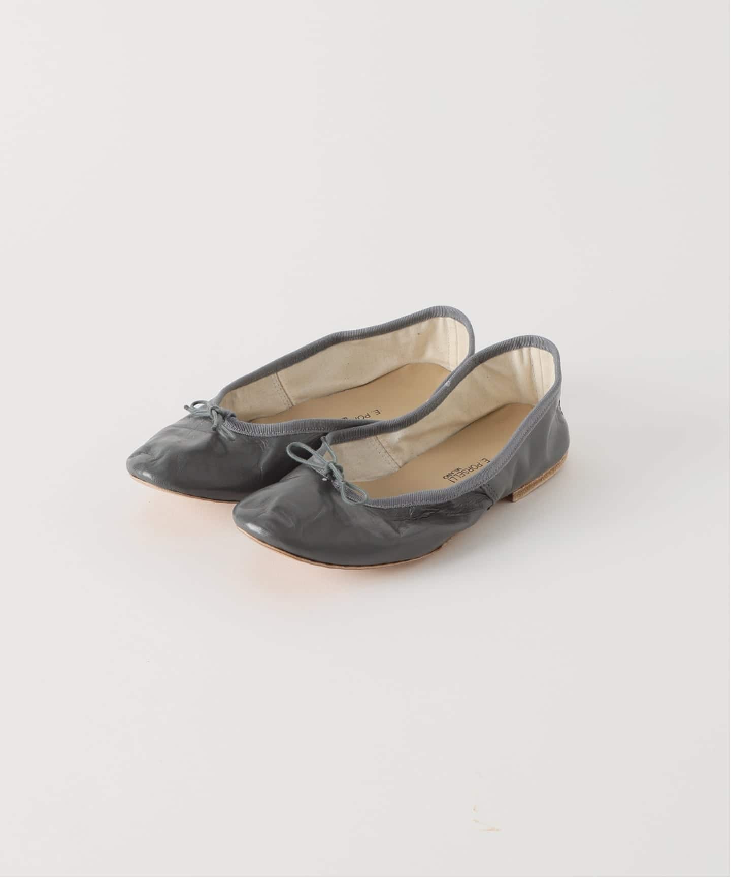 美品【定価3,3万】E.PORSELLI バレエシューズ　IENA 別注　37 美品【定価3,3万】E.PORSELLI バレエシューズ IENA 別注 37