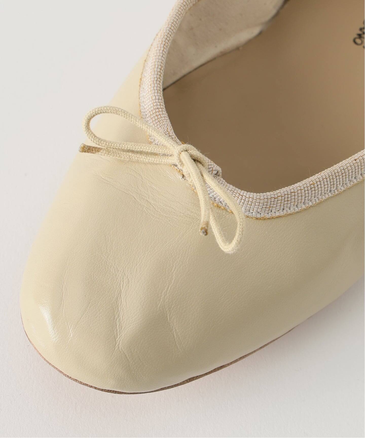 IENA 別注　ポルセリ　バレエシューズ　白　38 予約》PORSELLI/ポルセリ SOLID BALLET バレエシューズ（バレエ