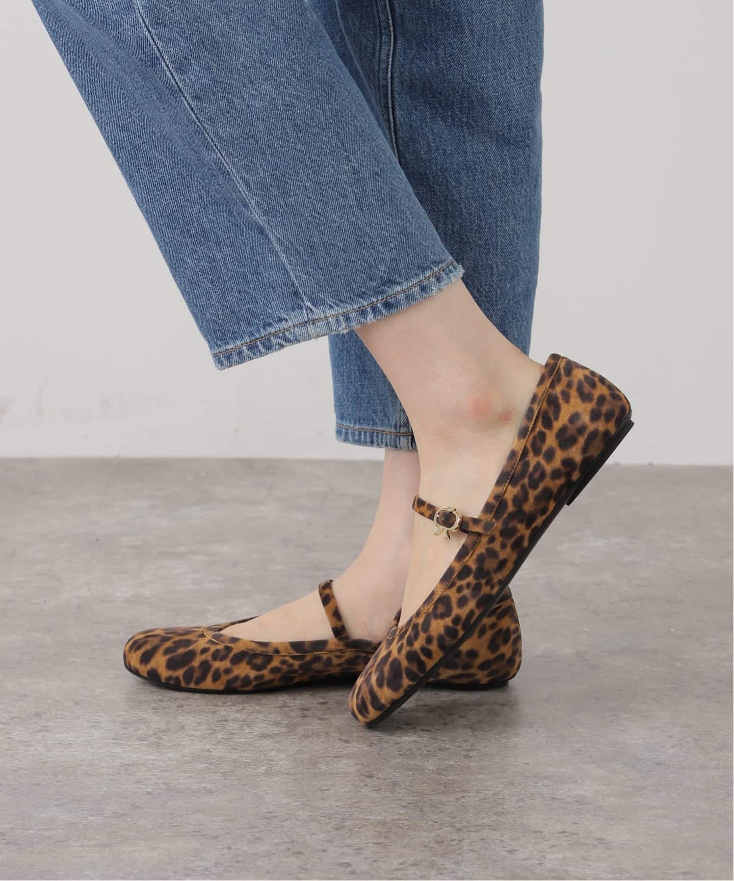 GIANVITO ROSSI/ジャンヴィト ロッシ CARLA LEOPARD バレエ