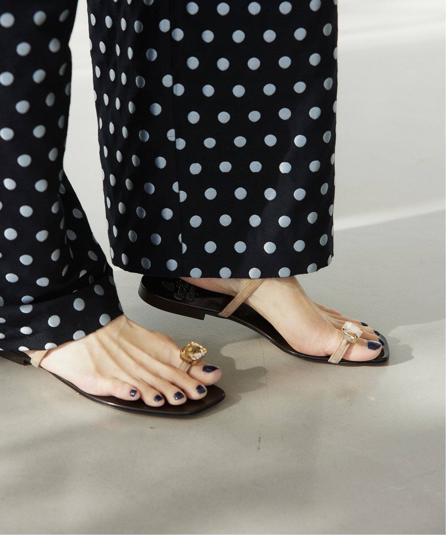 il Sandalo of Capri/イルサンダロオブカプリ ビジューカプリサンダル  