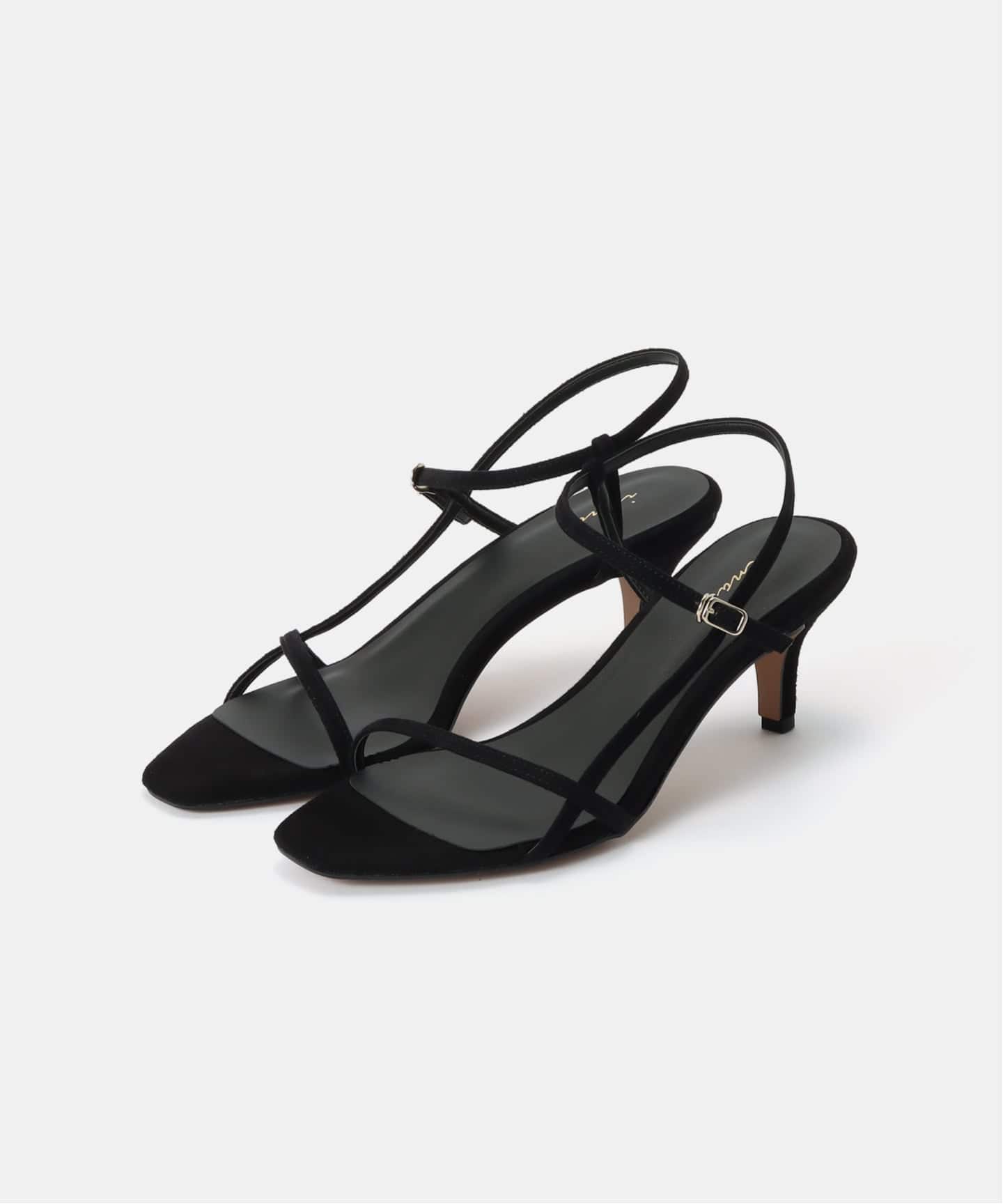 IENA ストラップヒールサンダル BLACK（サンダル）｜IENA