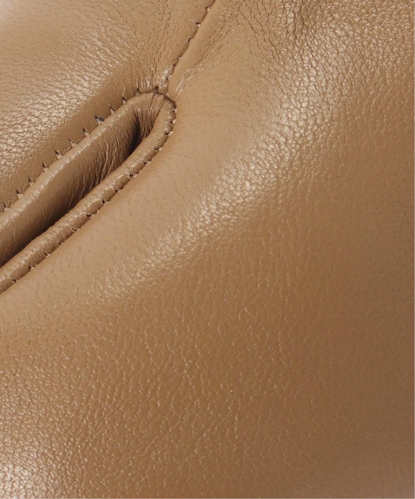 メゾンマルジェラ ショートブーツ レザー ベージュ系 ジッパー付き 36.5 Maison Margiela（メゾンマルジェラ） 【超美品】メゾンマルタン