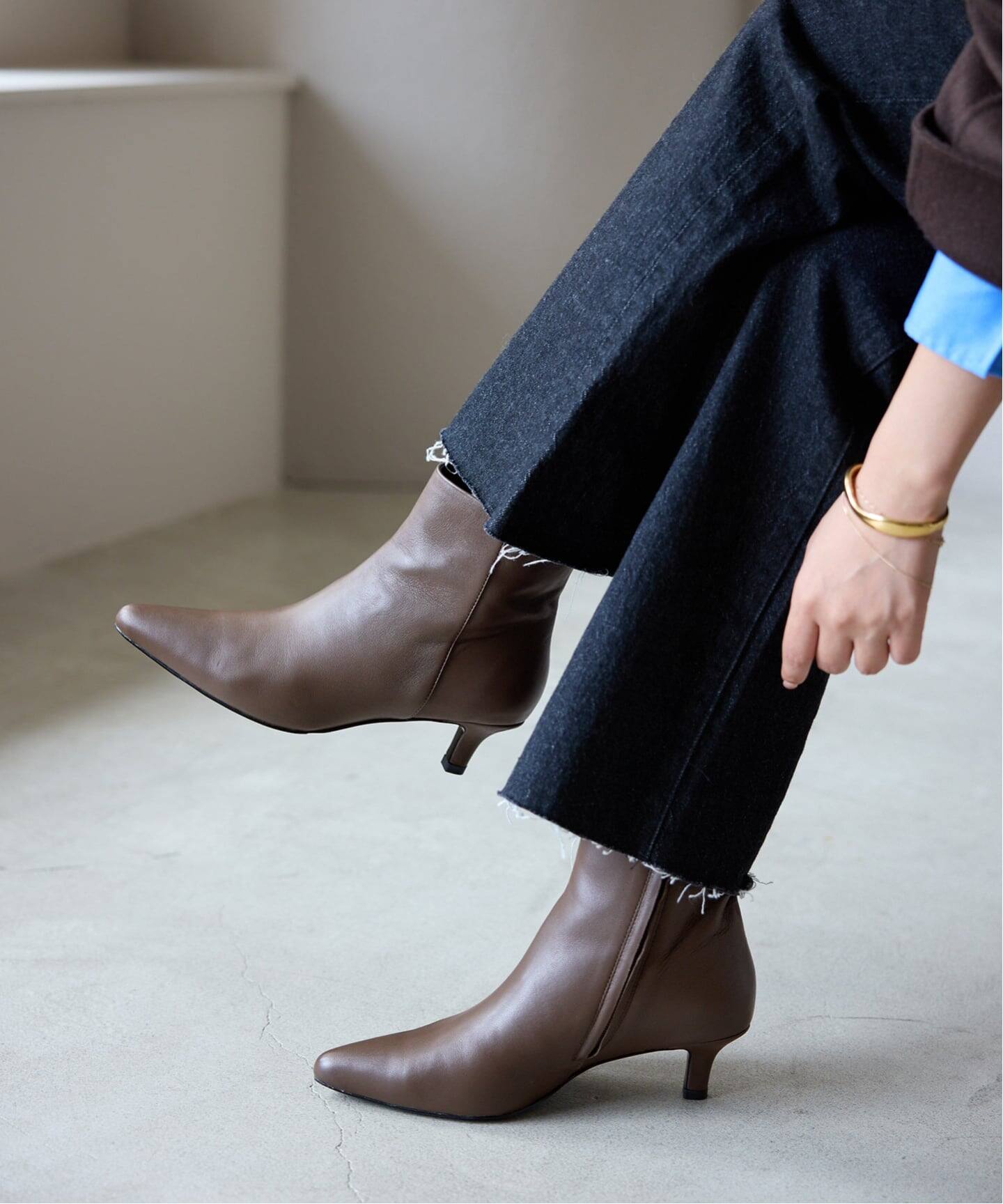 追加》SLOBE ポインテッドブーツ（ブーティ・ショートブーツ）｜SLOBE