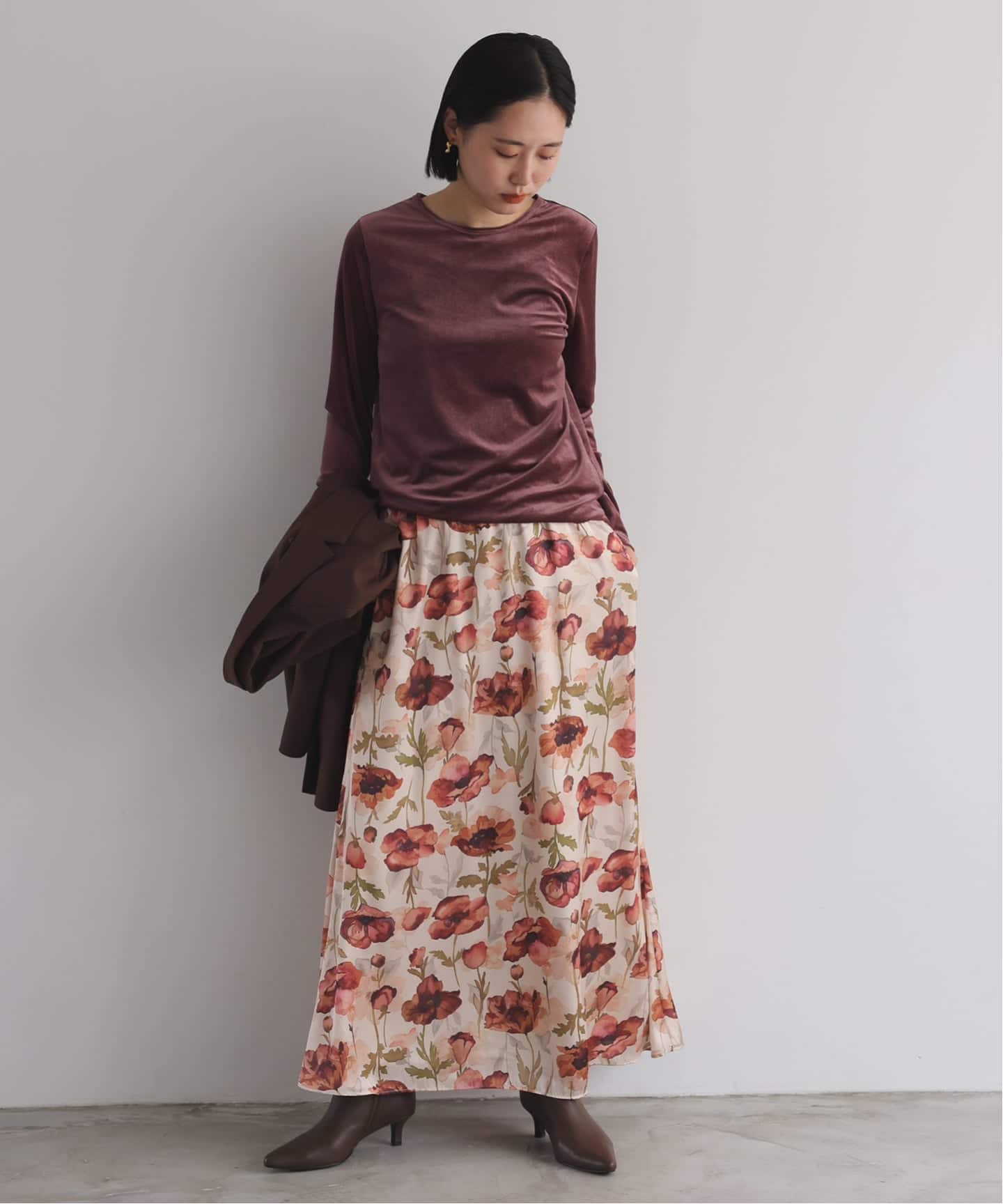 WEB限定/追加2予約》SLOBE ポインテッドブーツ（ブーティ・ショート