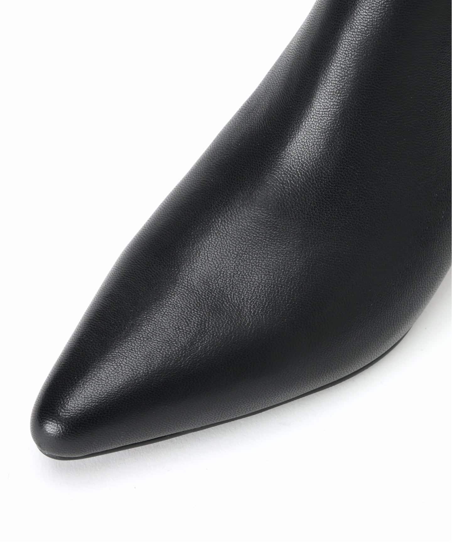 【美品】SLOBE IENA ポインテッドトゥ ショートブーツ ブラック23.5 WEB限定/追加2予約》SLOBE ポインテッドブーツ（ブーティ・ショート