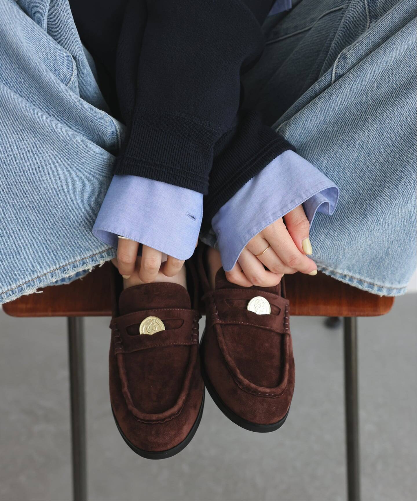 WEB限定サイズあり》SLOBE コインローファー（ローファー）｜SLOBE