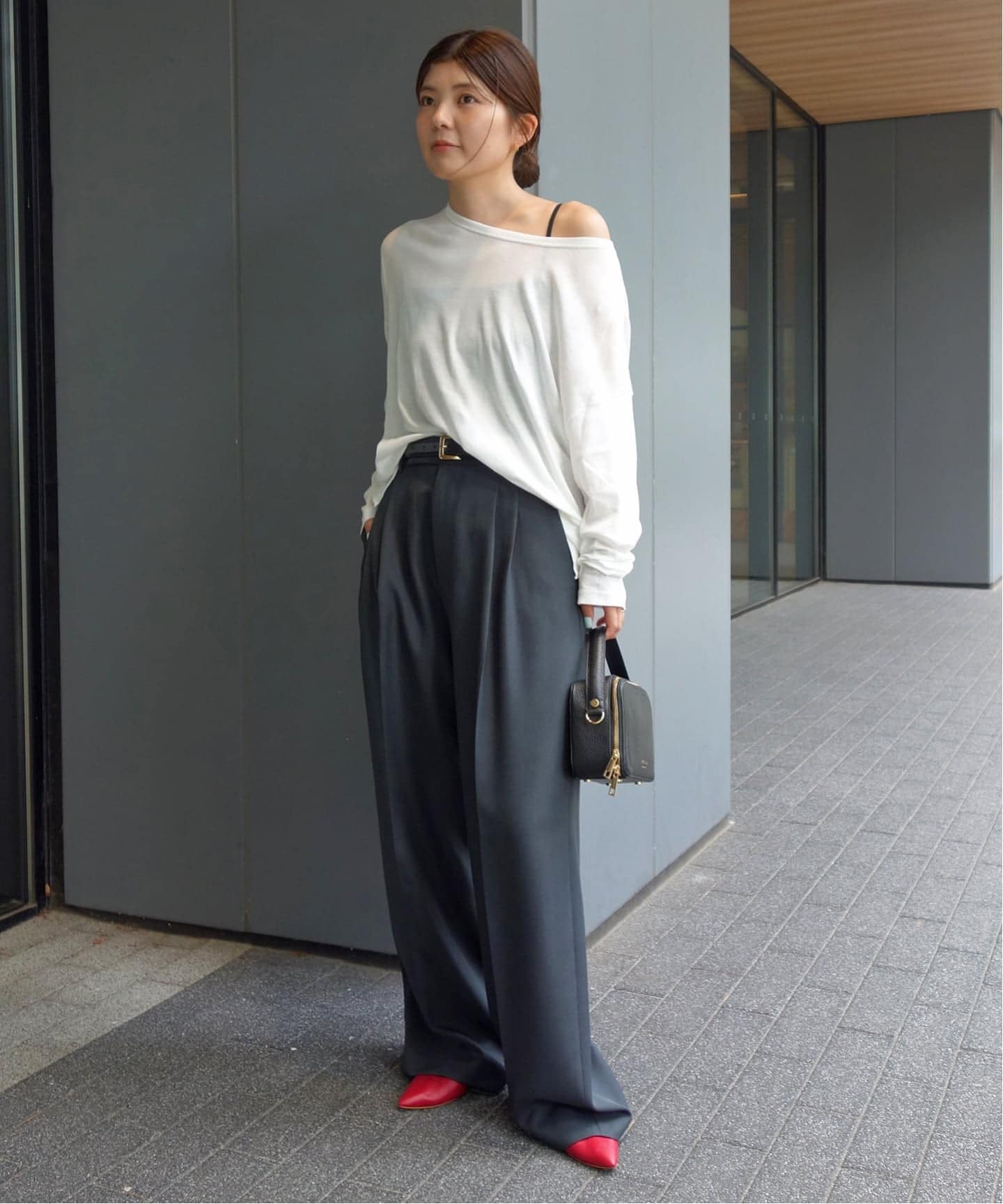 【新品】SLOBE IENA BONITAS/ボニータス ポインテッドパンプス 一部WEB限定/追加》BONITAS/ボニータス レザーポインテッド
