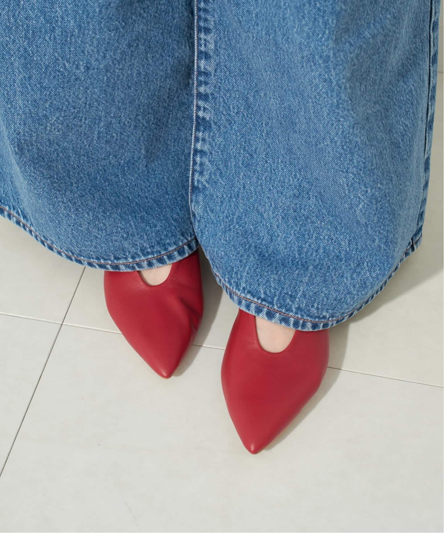 SLOBE IENA／BONITAS/ボニータス ポインテッドパンプス　24.5 追加2》BONITAS/ボニータス ポインテッドパンプス（パンプス