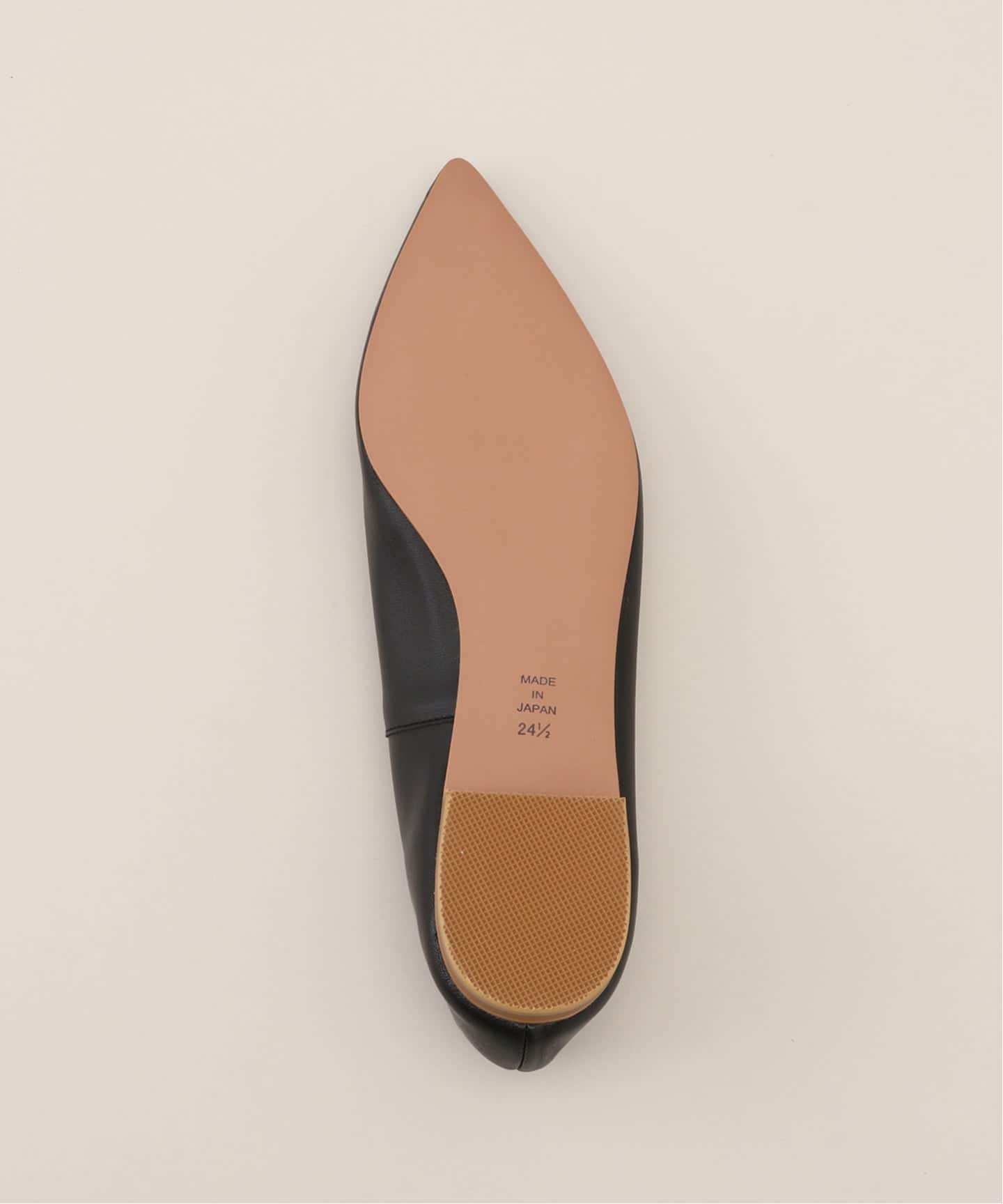 SLOBE IENA BONITAS/ボニータス ポインテッドパンプス 24.5 一部WEB限定/追加》BONITAS/ボニータス レザーポインテッド