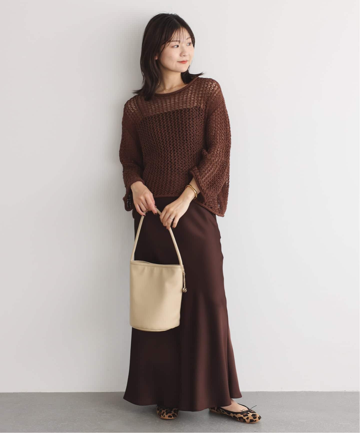 【大人気・ホワイト】bonitas/バレエシューズ　23.5 SLOBEIENA SLOBE IENA（スローブイエナ）の「【bonitas/ボニータス】バレエ