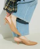 SLOBE ベルトバックスリングパンプス