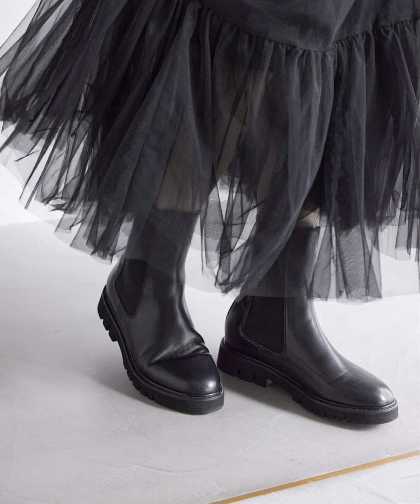 SLOBE IENA サイドゴアブーツ ブラック 36 SLOBE IENA（スローブイエナ） ブーツ 「WEB限定/追加4」SLOBE IENA