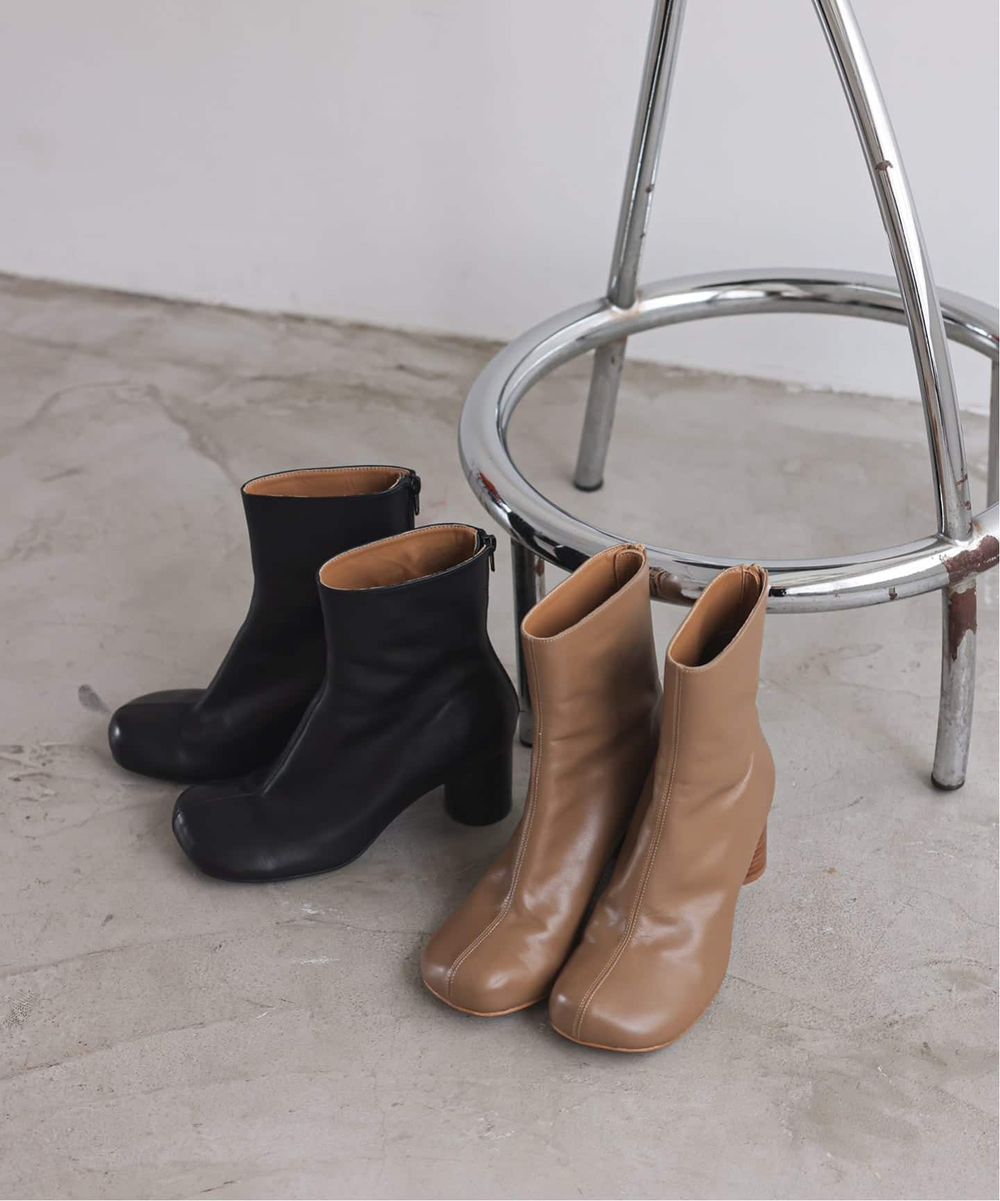 追加3》SLOBE スクエアトゥショートブーツ（ブーティ・ショートブーツ