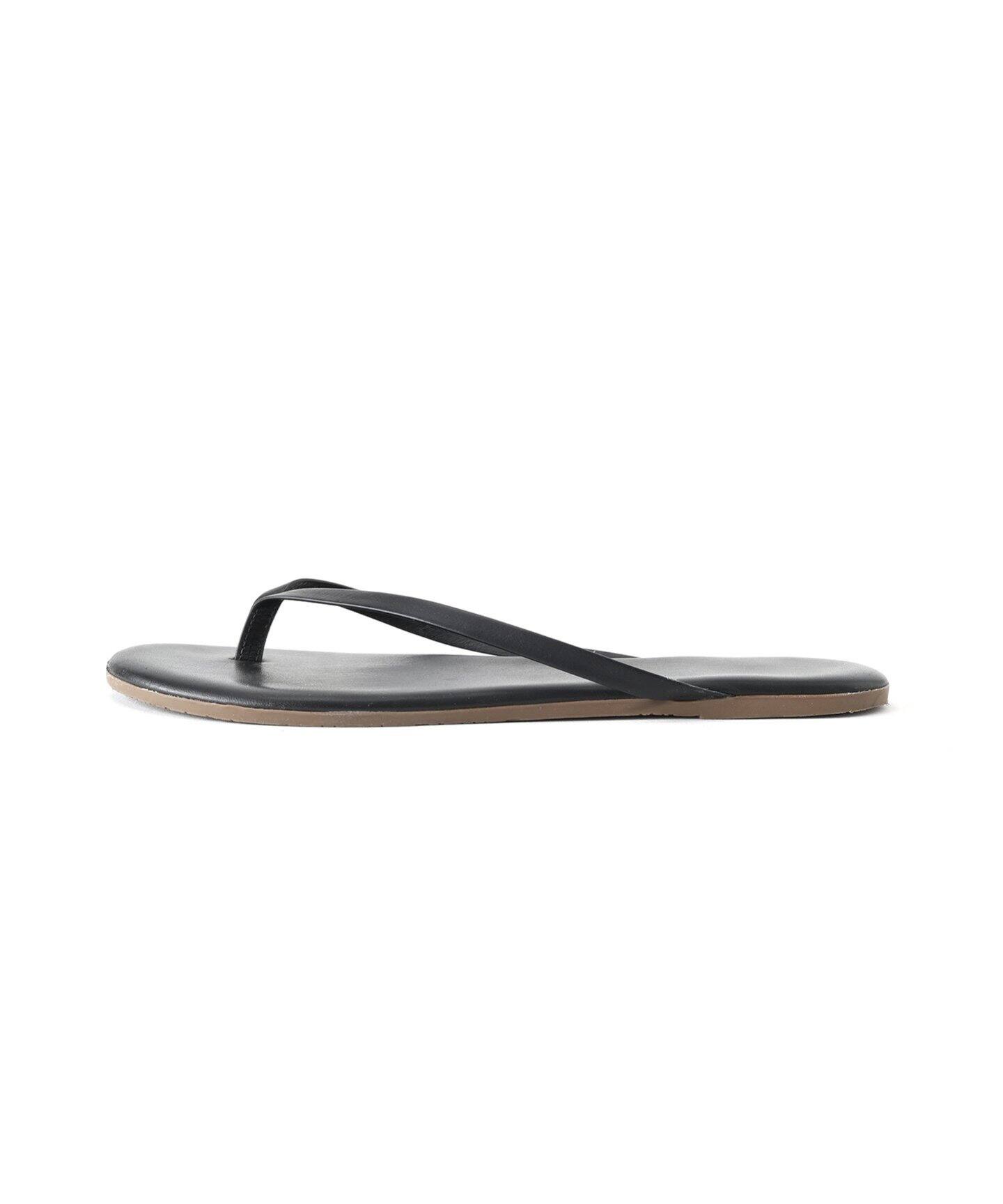 plage tkees サンダル TKEES Square Toe Lily Leather Flip Flops in Nude Beach