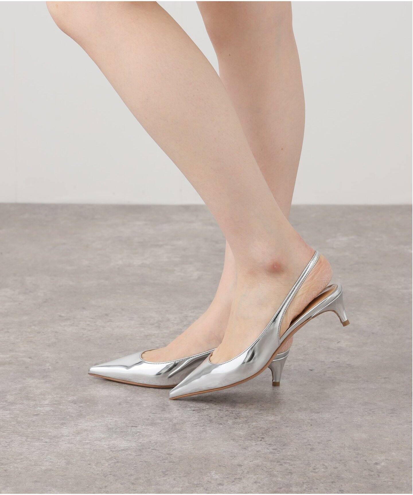 PELLICO/ペリーコ 別注 BACK SLING ミュール 3.5 (シルバー)（その他  