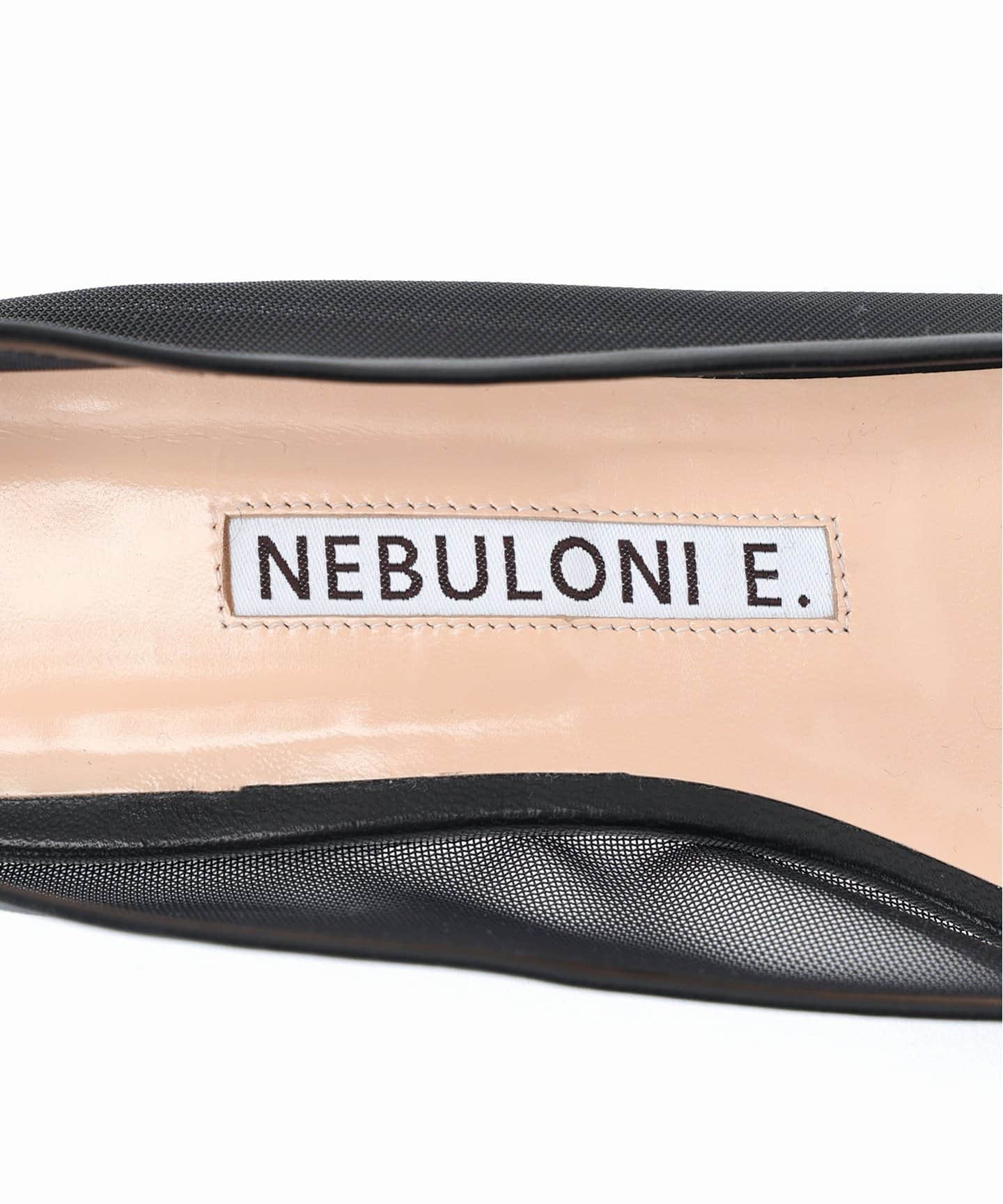 NEBULONI E.（ネブローニ） TULE FLAT SHOES ブラック 7430MINA