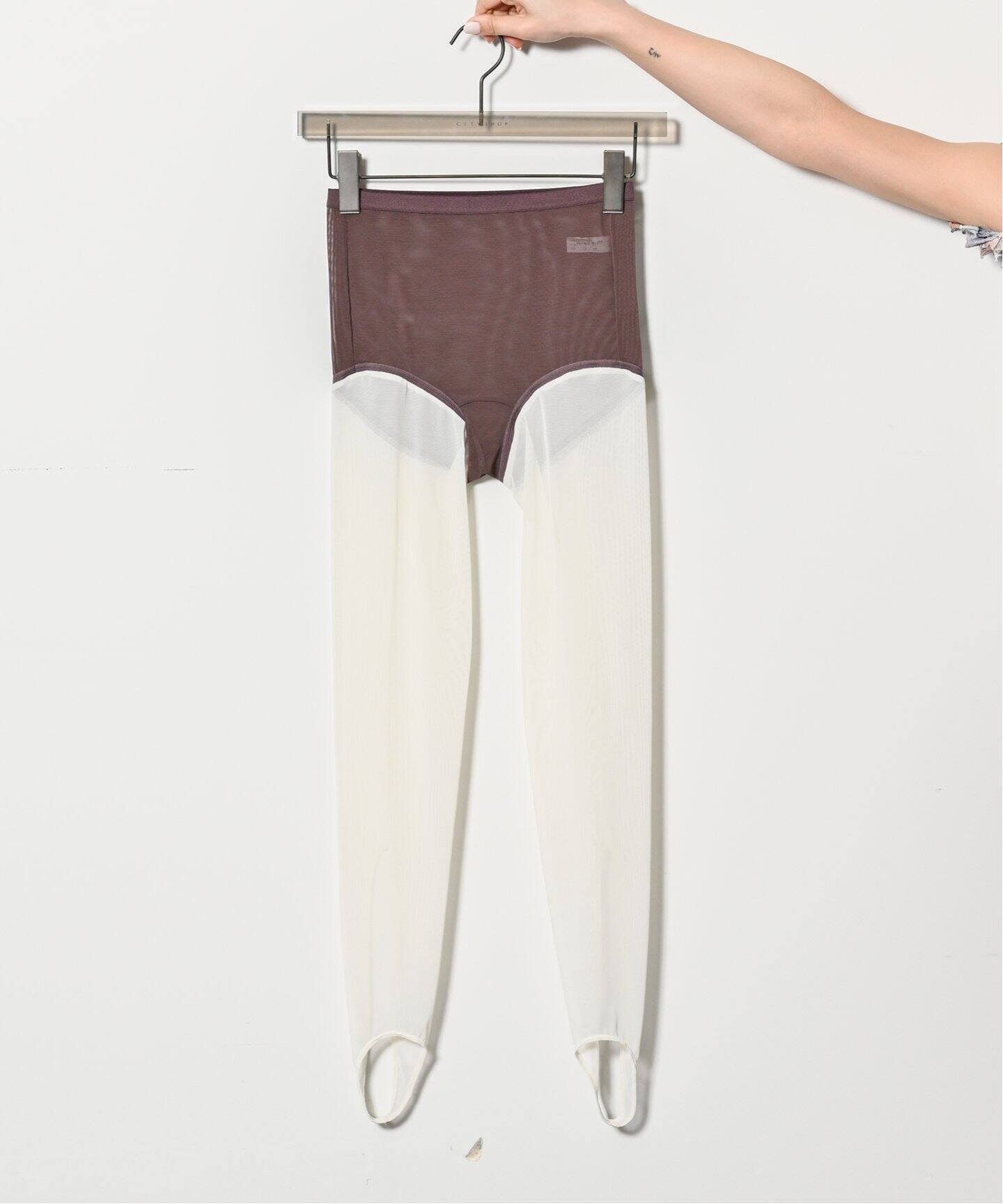 予約》overneath 別注 Net Leggings 073：レギンス（レギンス 