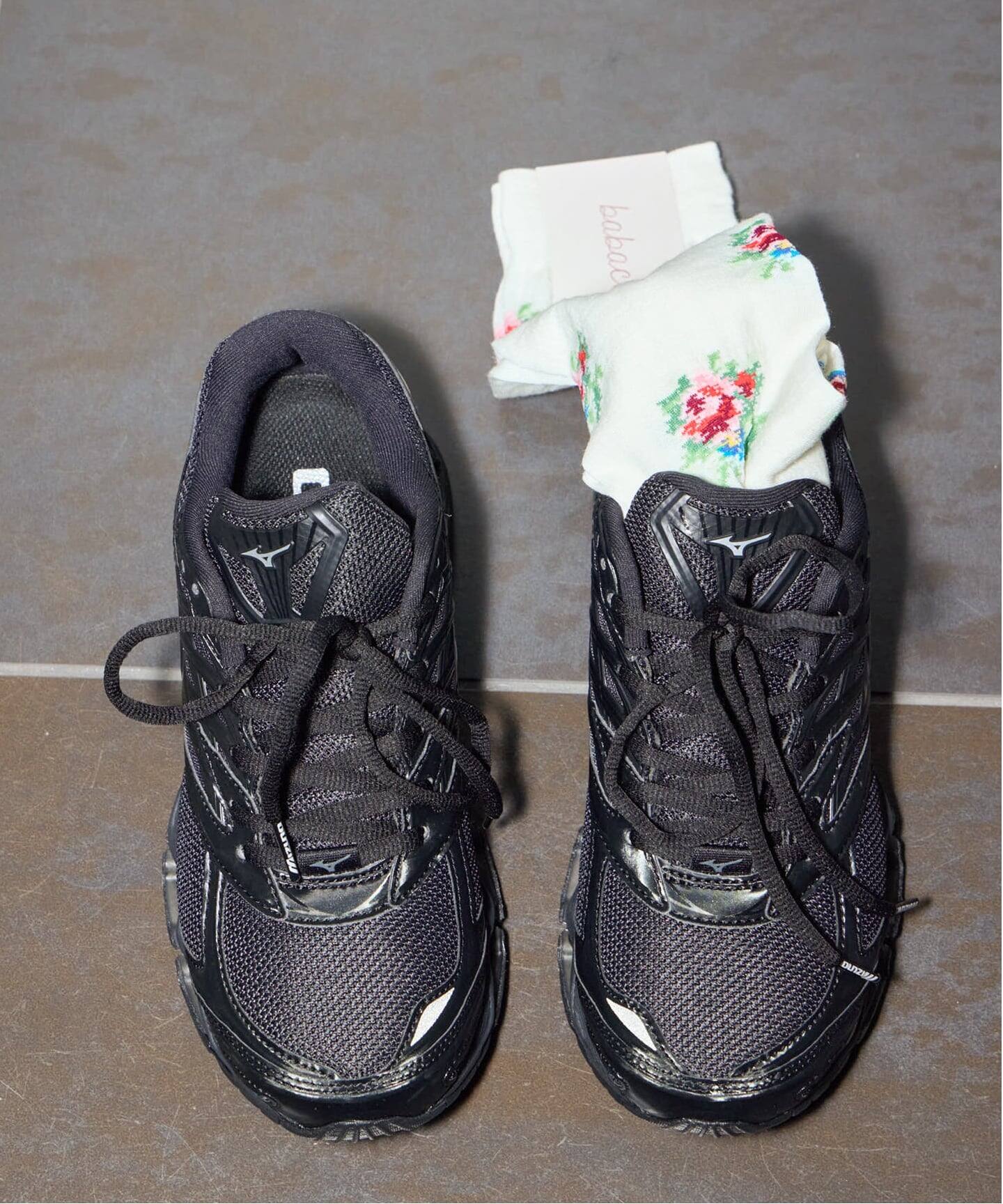 Babaco ROSE KNEE HIGH SOCKS BA02-BN67HS：靴下（ソックス・靴下