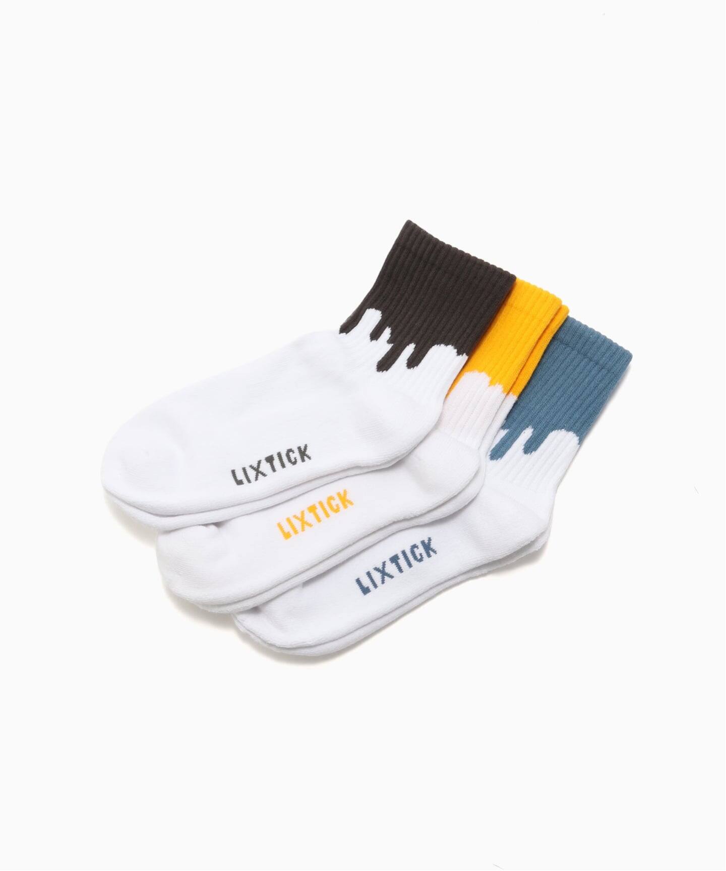 LIXTICK/リックスティック DRIP SOCKS 3PACK（ソックス・靴下）｜JOINT