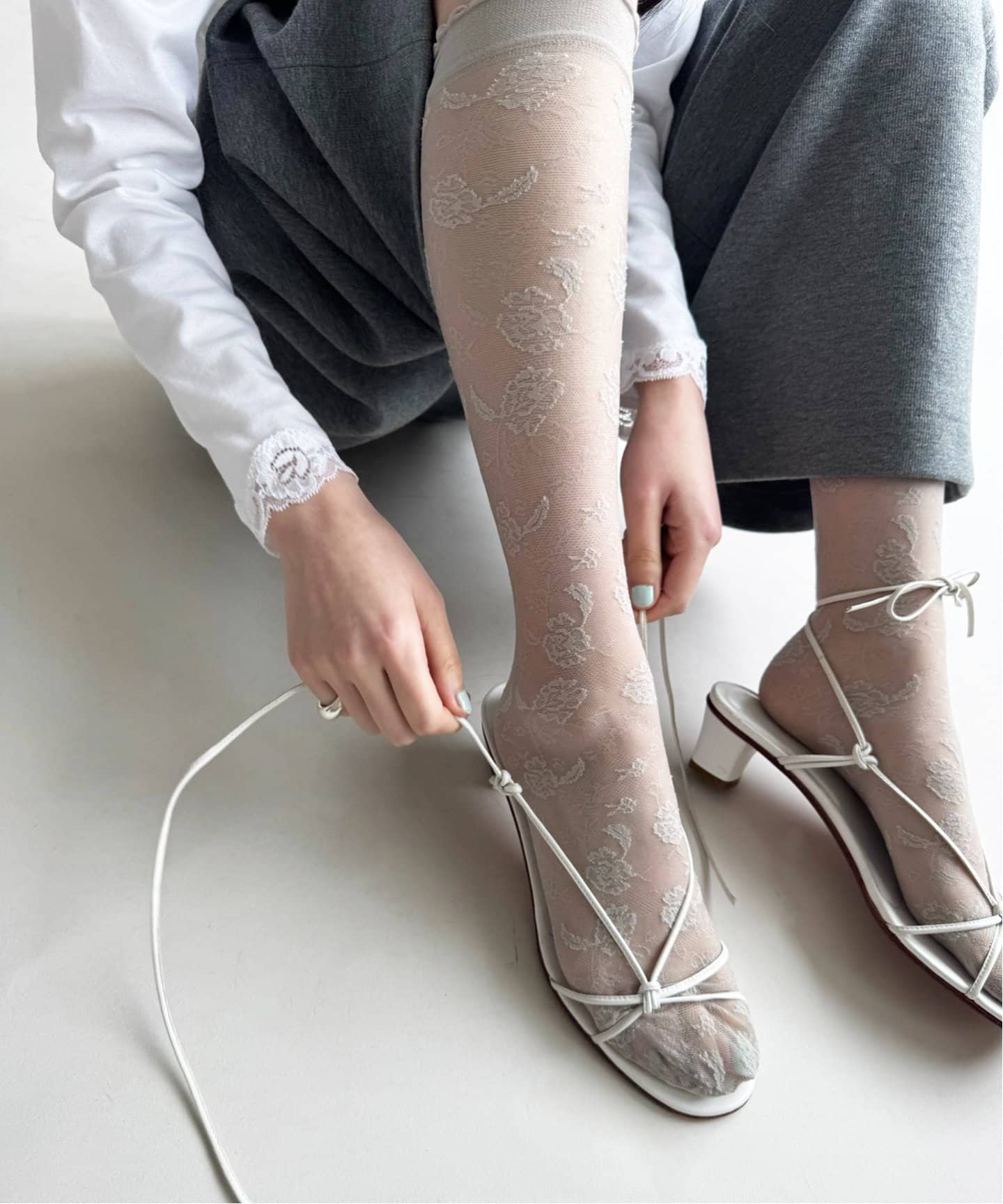 しーちゃん様☆ピエールマントゥ☆ガーターデザイン☆ソックス