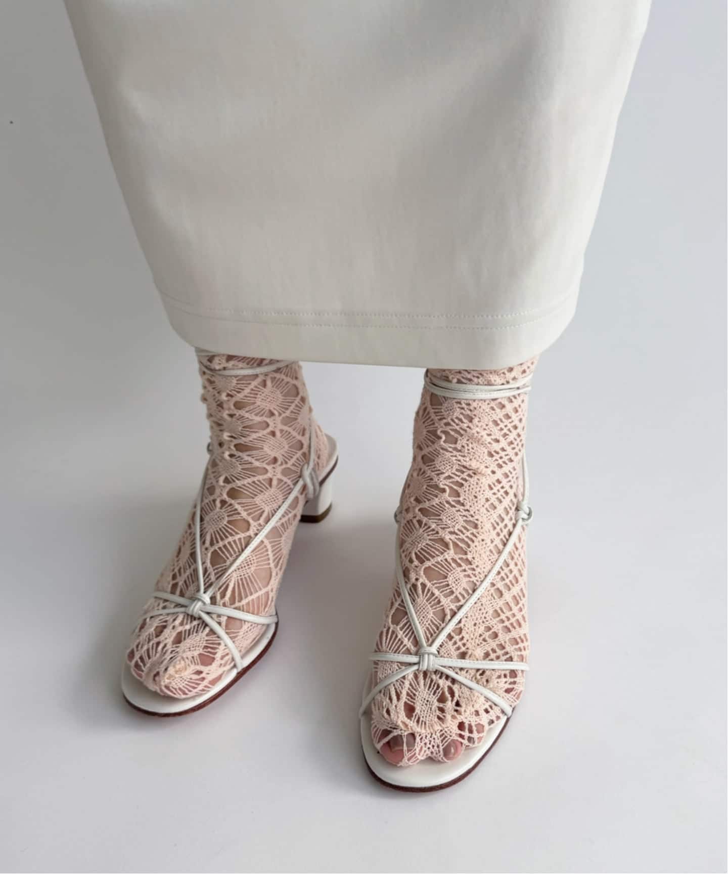 EUCHRONIA/ユークロニア】Stretch lace socks（ソックス・靴下）｜EDIT