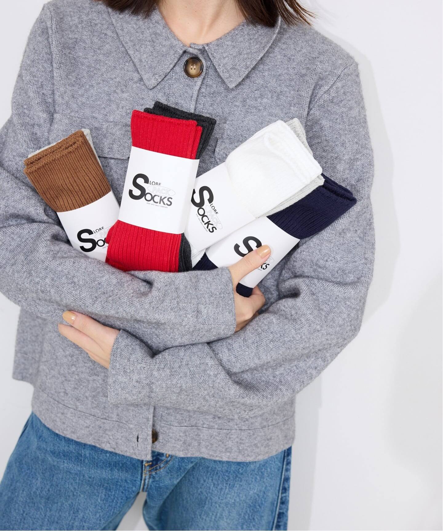 2枚セット》ルーズリブソックス 2SET（ソックス・靴下）｜SLOBE IENA