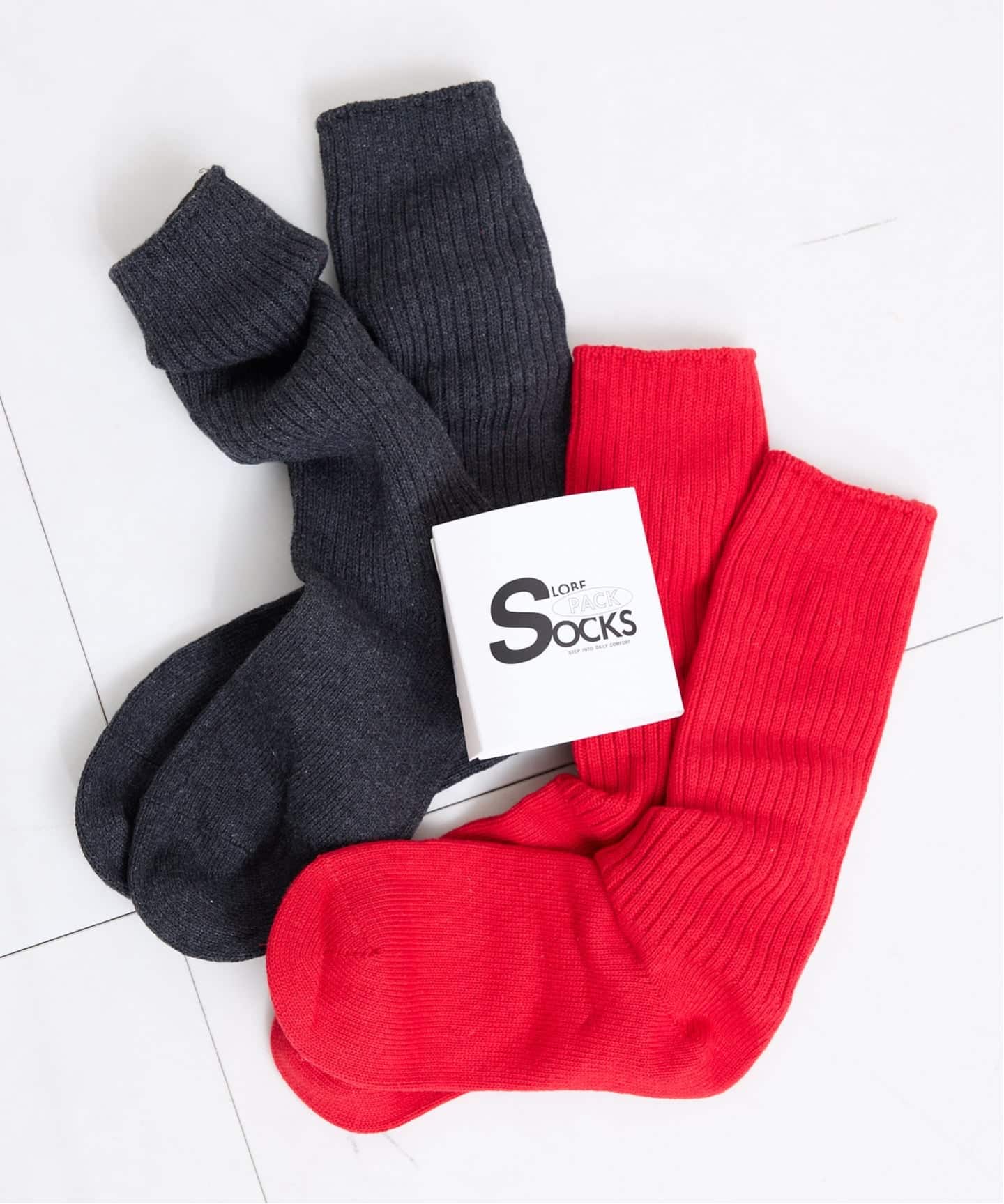 2枚セット/追加》ルーズリブソックス 2SET（ソックス・靴下）｜SLOBE